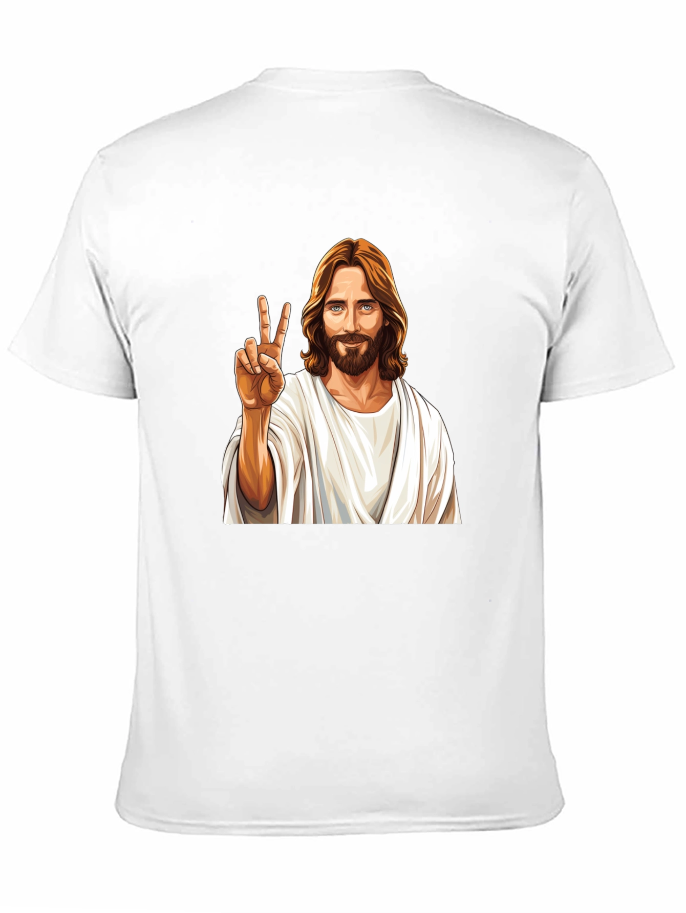Peace Jesus Graphic Black T-Shirt