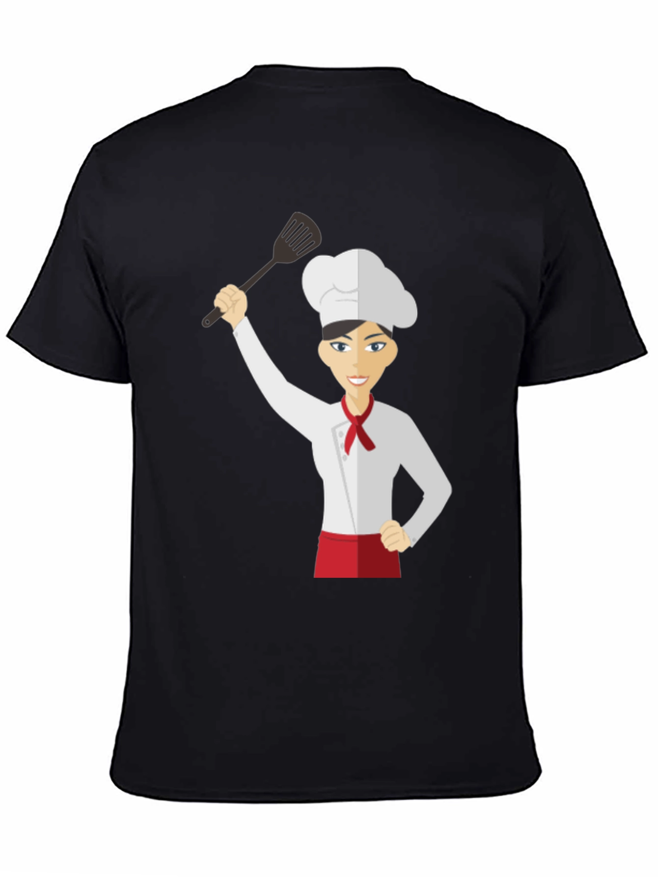 Chef Womans Black Graphic T-Shirt