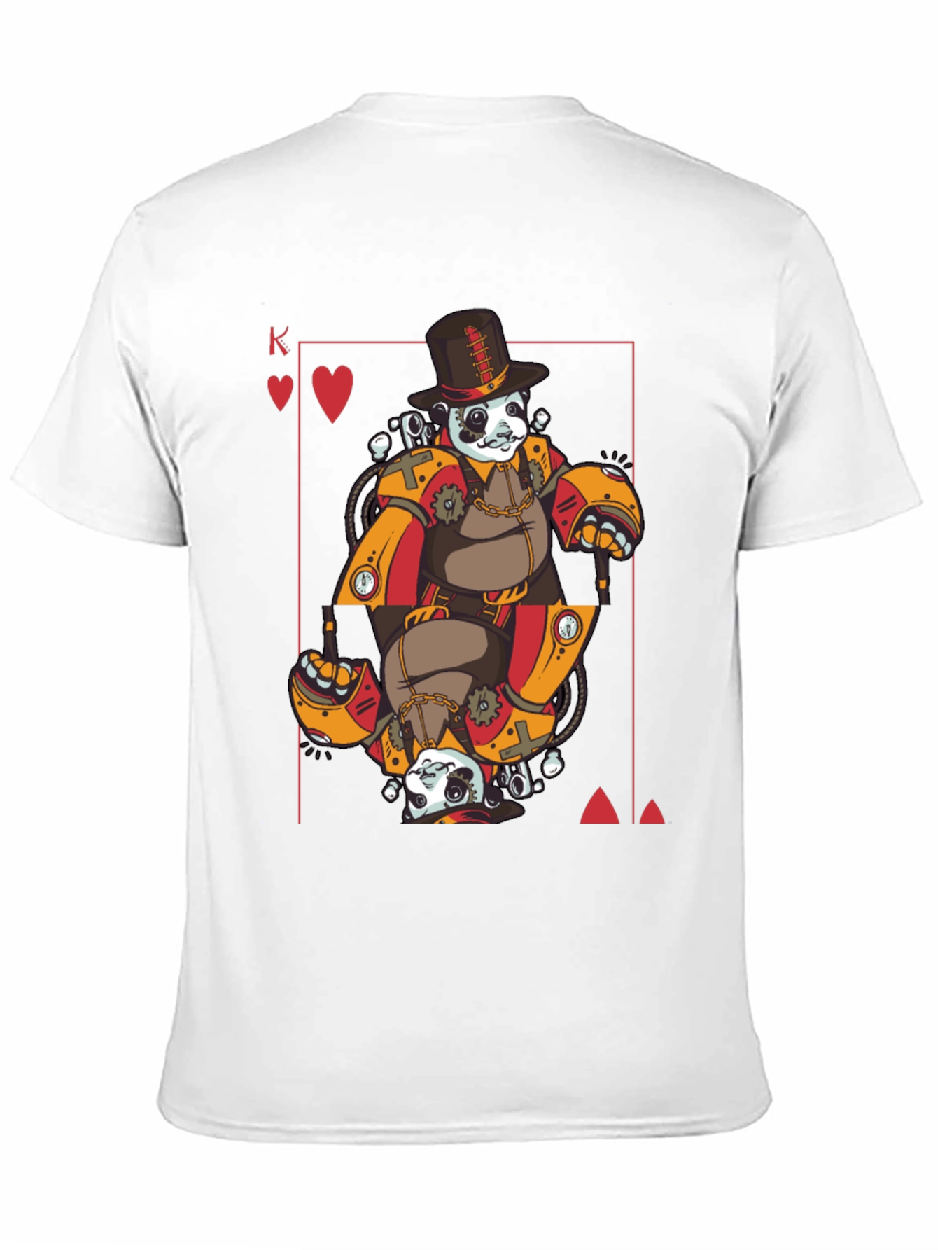 Steampunk Panda King T-Shirt - Unique Graphic Tee