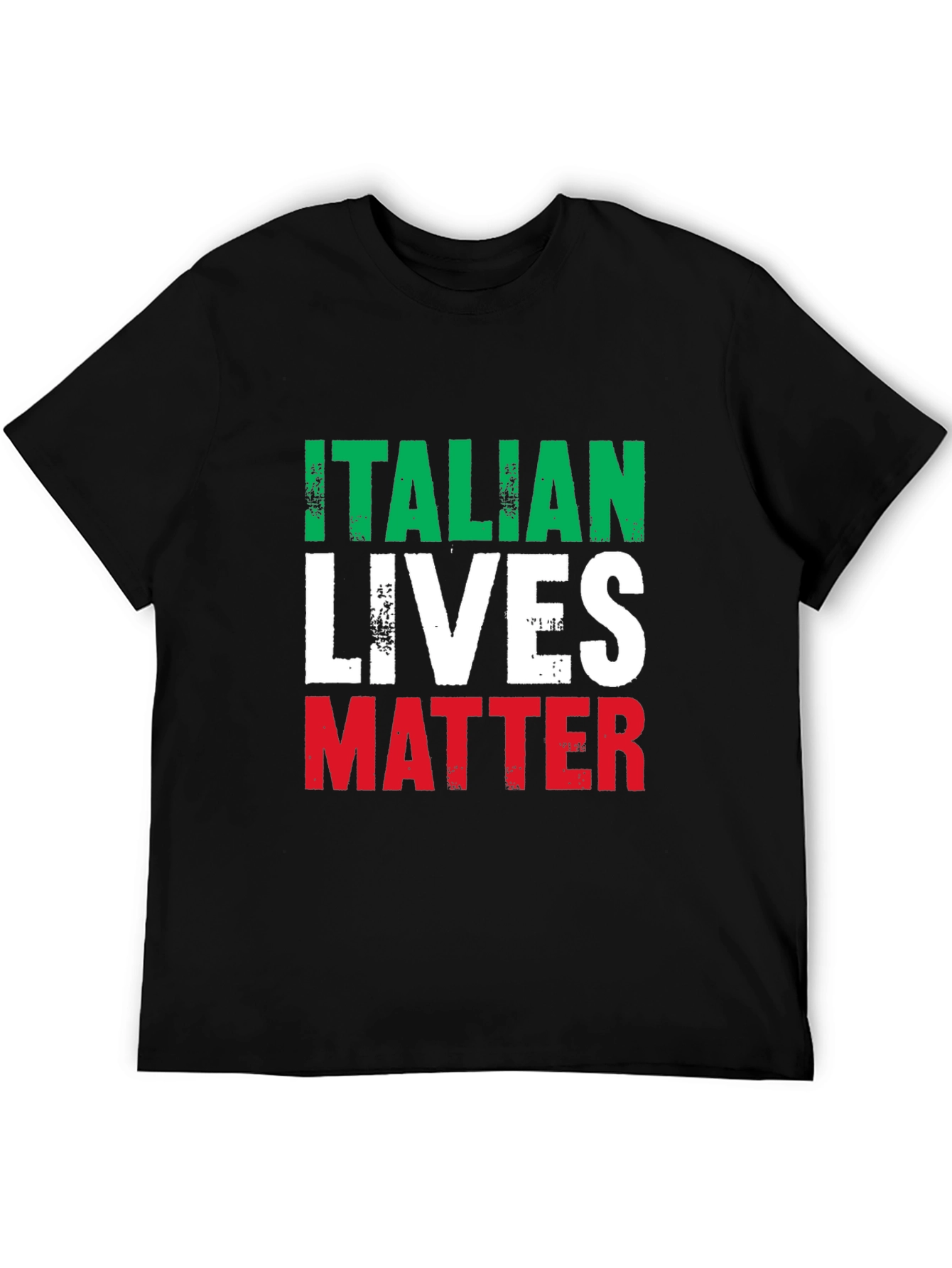 Italian Lives Matter T-Shirt - Black Cotton Tee