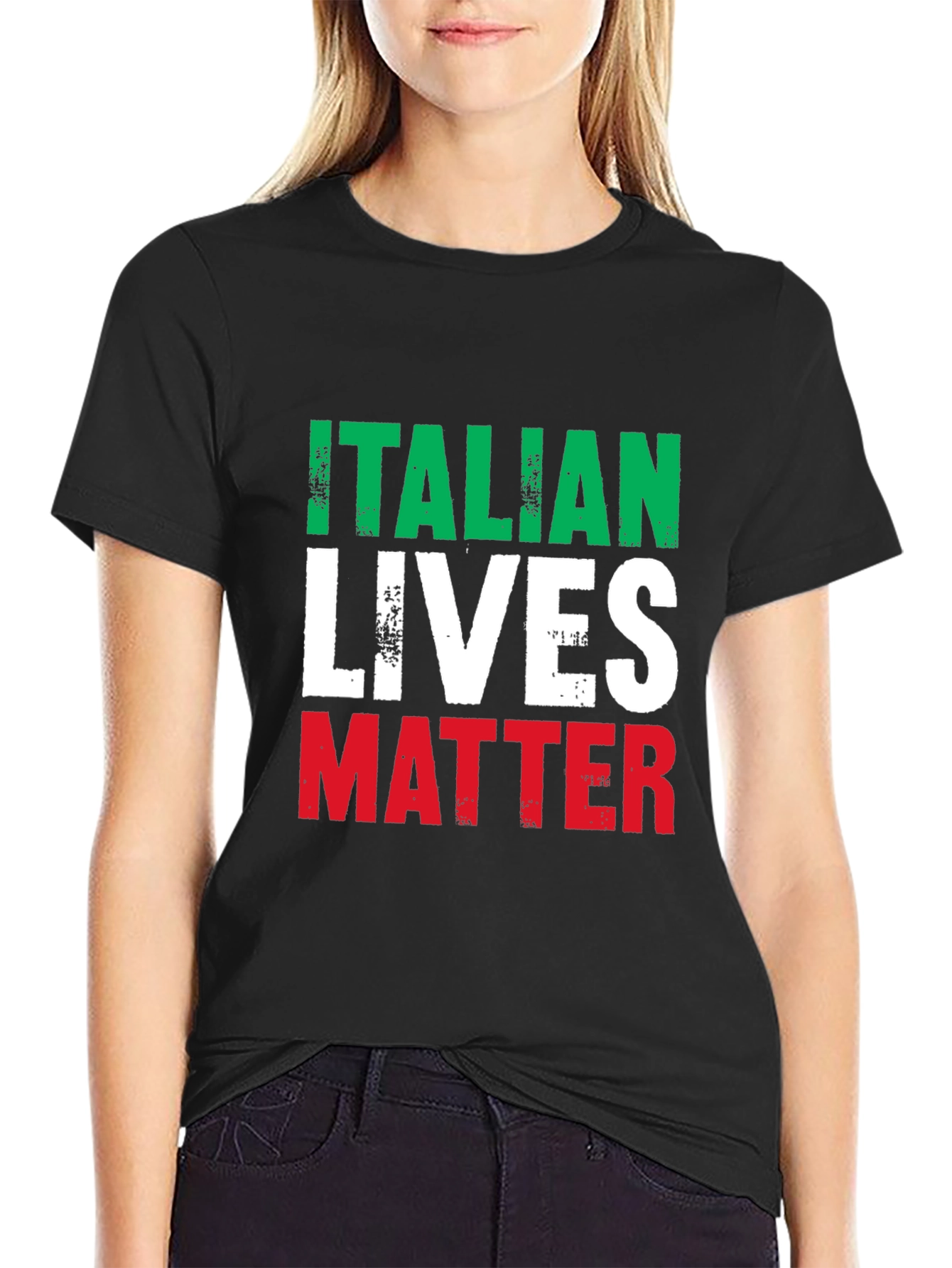 Italian Lives Matter T-Shirt - Black Cotton Tee