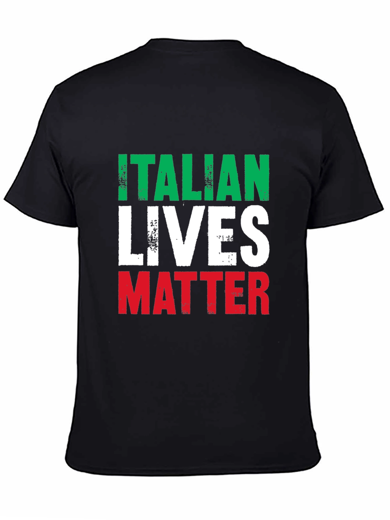 Italian Lives Matter T-Shirt - Black Cotton Tee