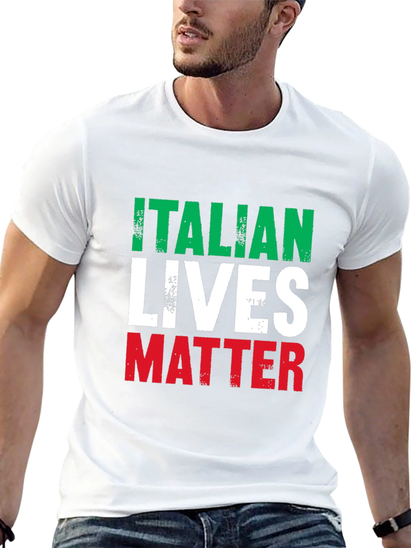 Italian Lives Matter T-Shirt - Black Cotton Tee