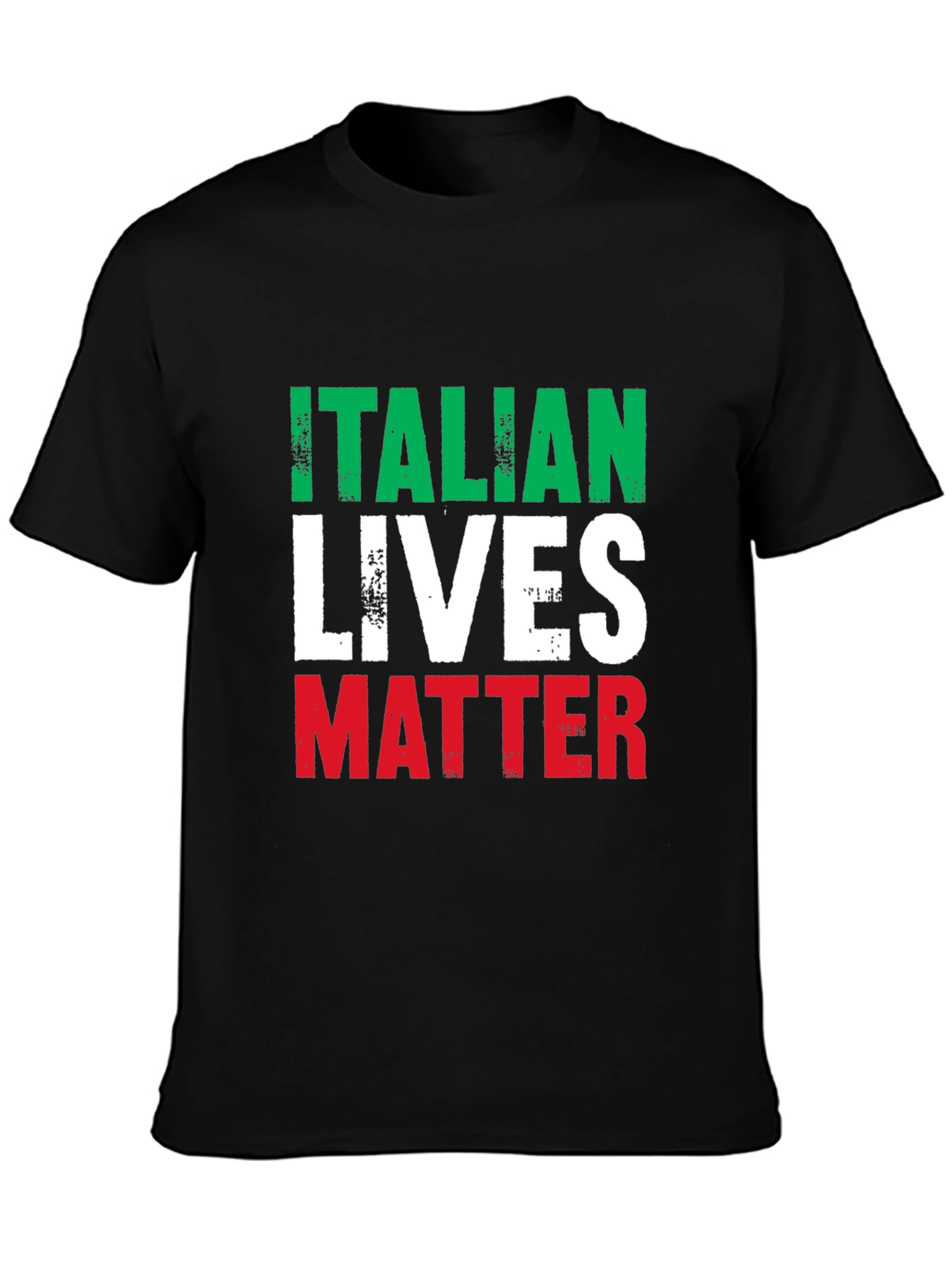 Italian Lives Matter T-Shirt - Black Cotton Tee