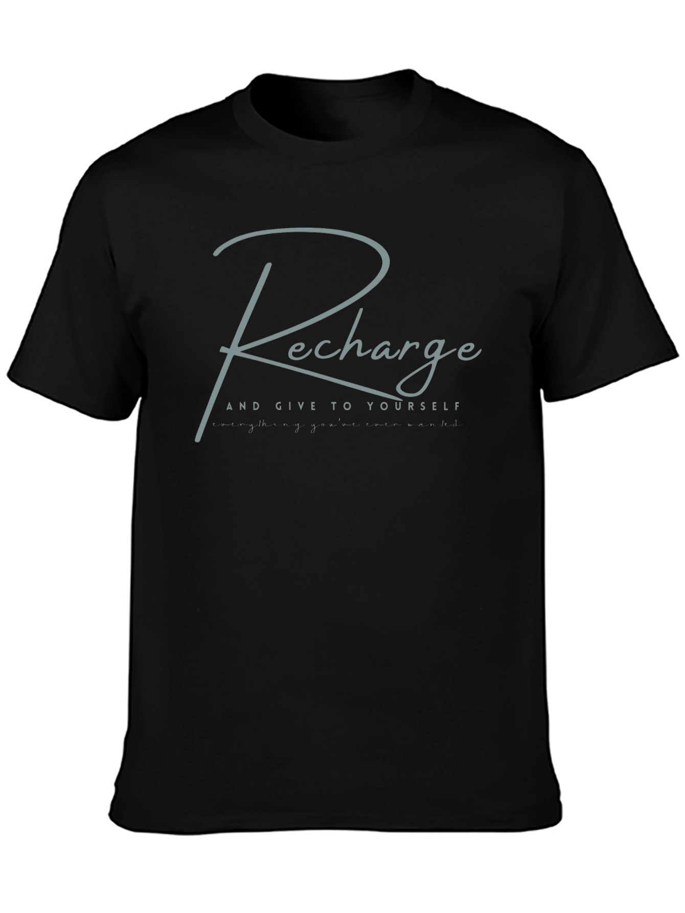 Recharge Graphic Tee - Black Comfort Fit
