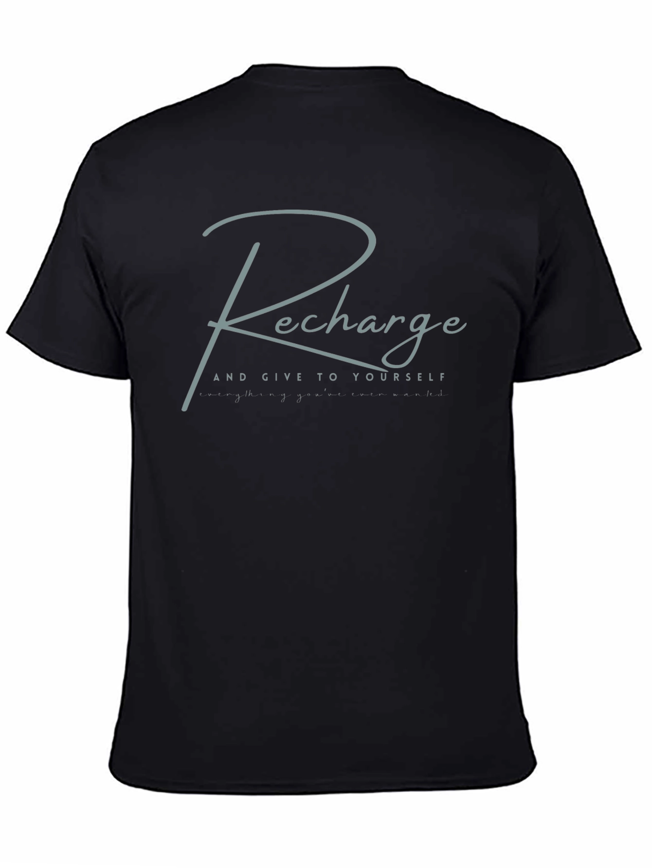 Recharge Graphic Tee - Black Comfort Fit