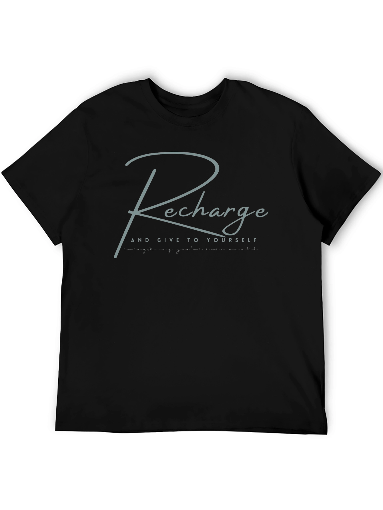 Recharge Graphic Tee - Black Comfort Fit