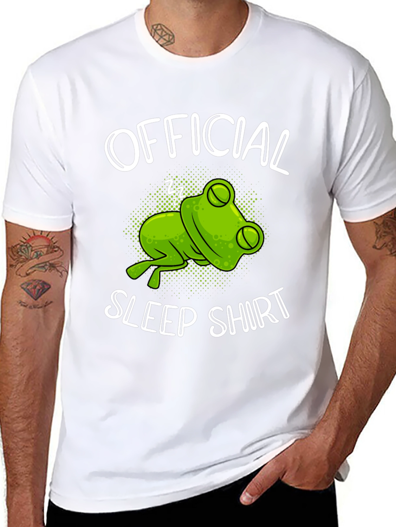 Official Sleep Shirt Frog Graphic T-Shirt