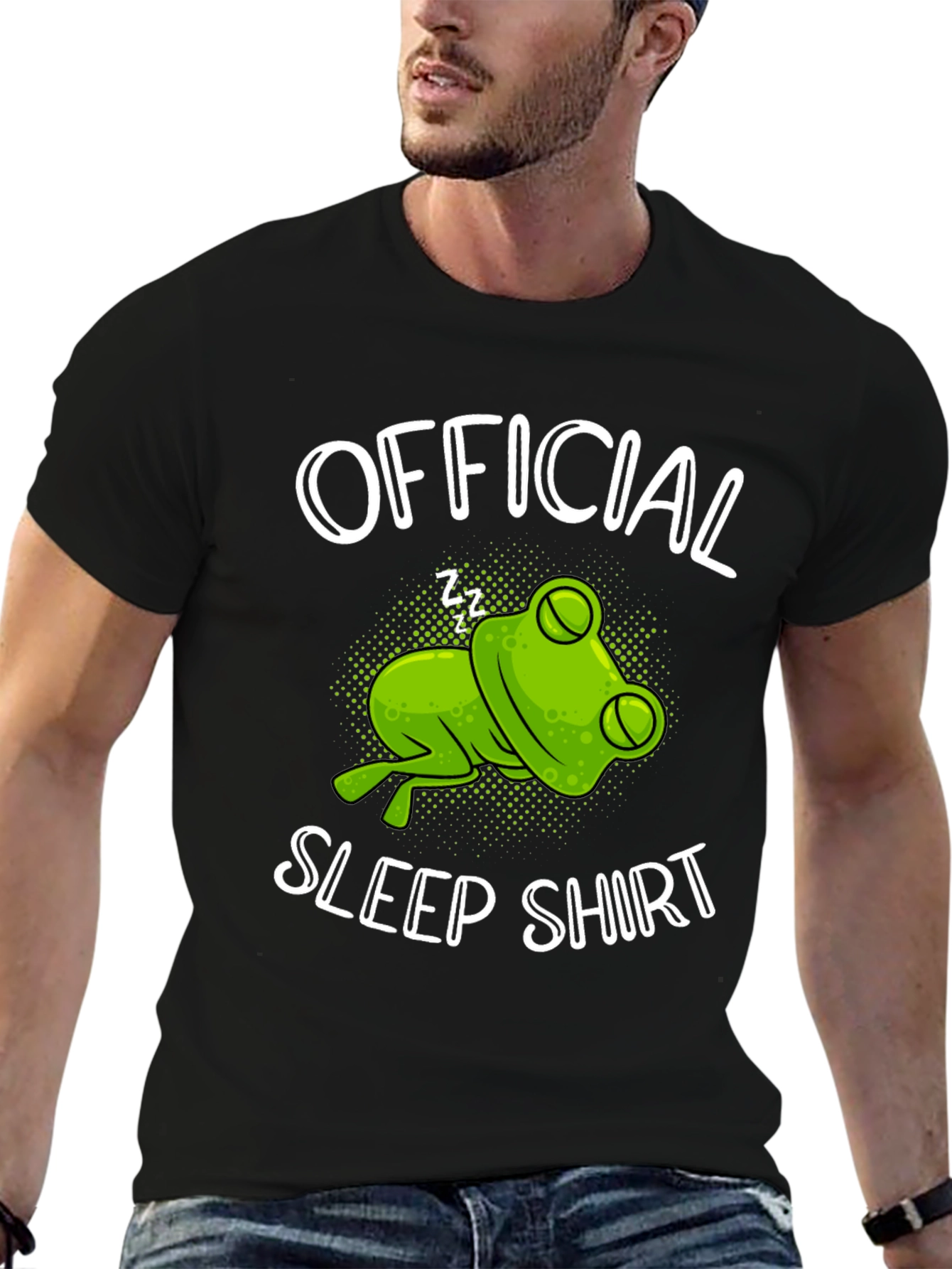 Official Sleep Shirt Frog Graphic T-Shirt