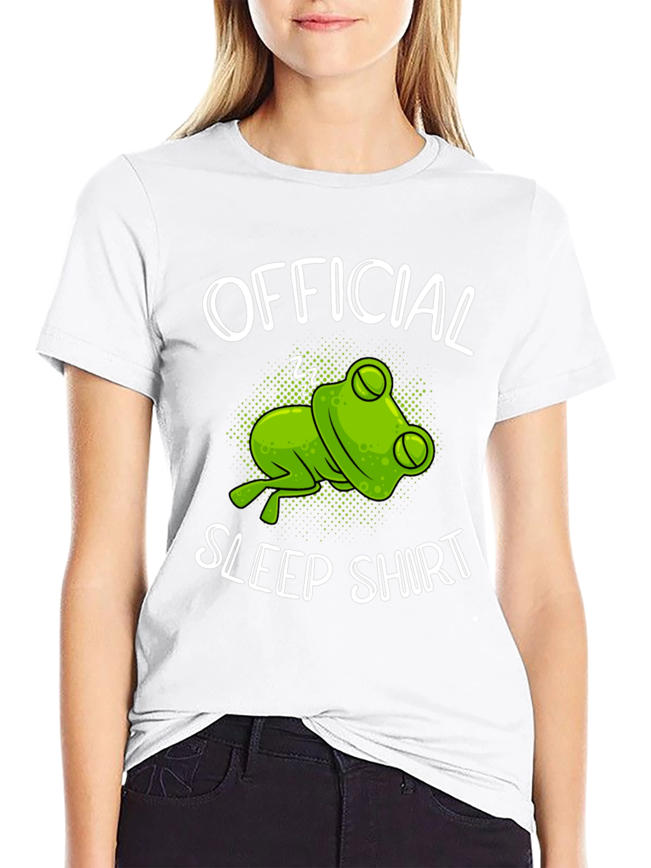 Official Sleep Shirt Frog Graphic T-Shirt