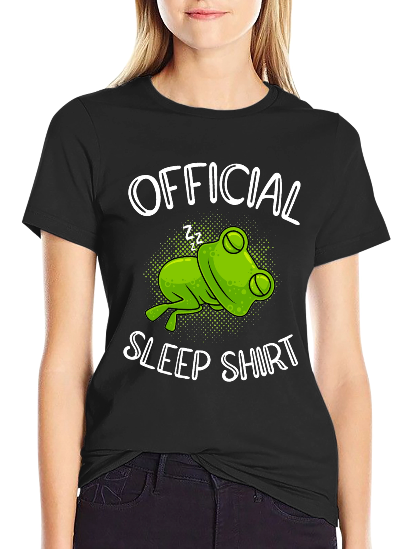 Official Sleep Shirt Frog Graphic T-Shirt