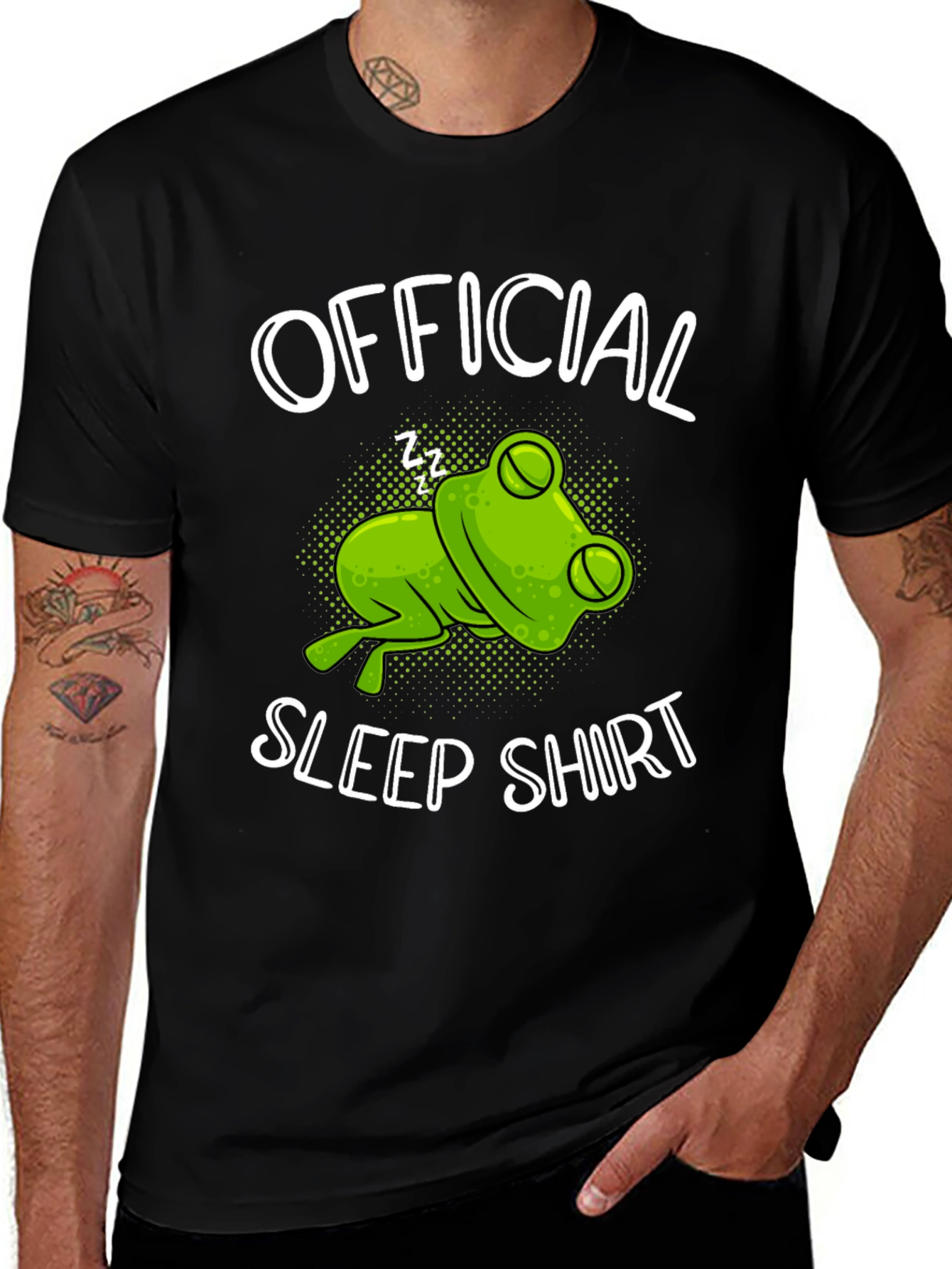 Official Sleep Shirt Frog Graphic T-Shirt