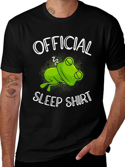 Official Sleep Shirt Frog Graphic T-Shirt