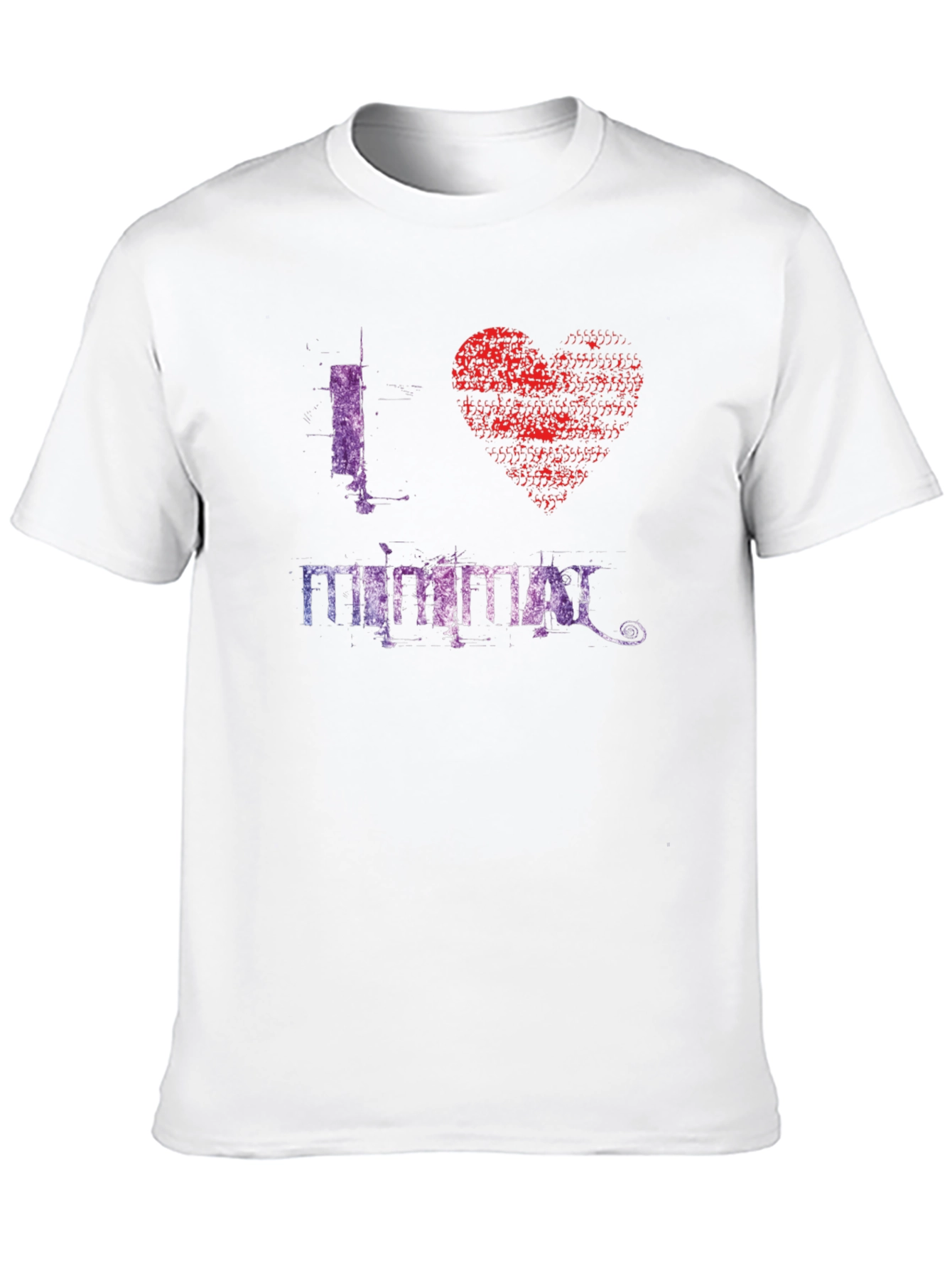 I Heart Minimal Graphic T-Shirt - Stylish Mens Tee