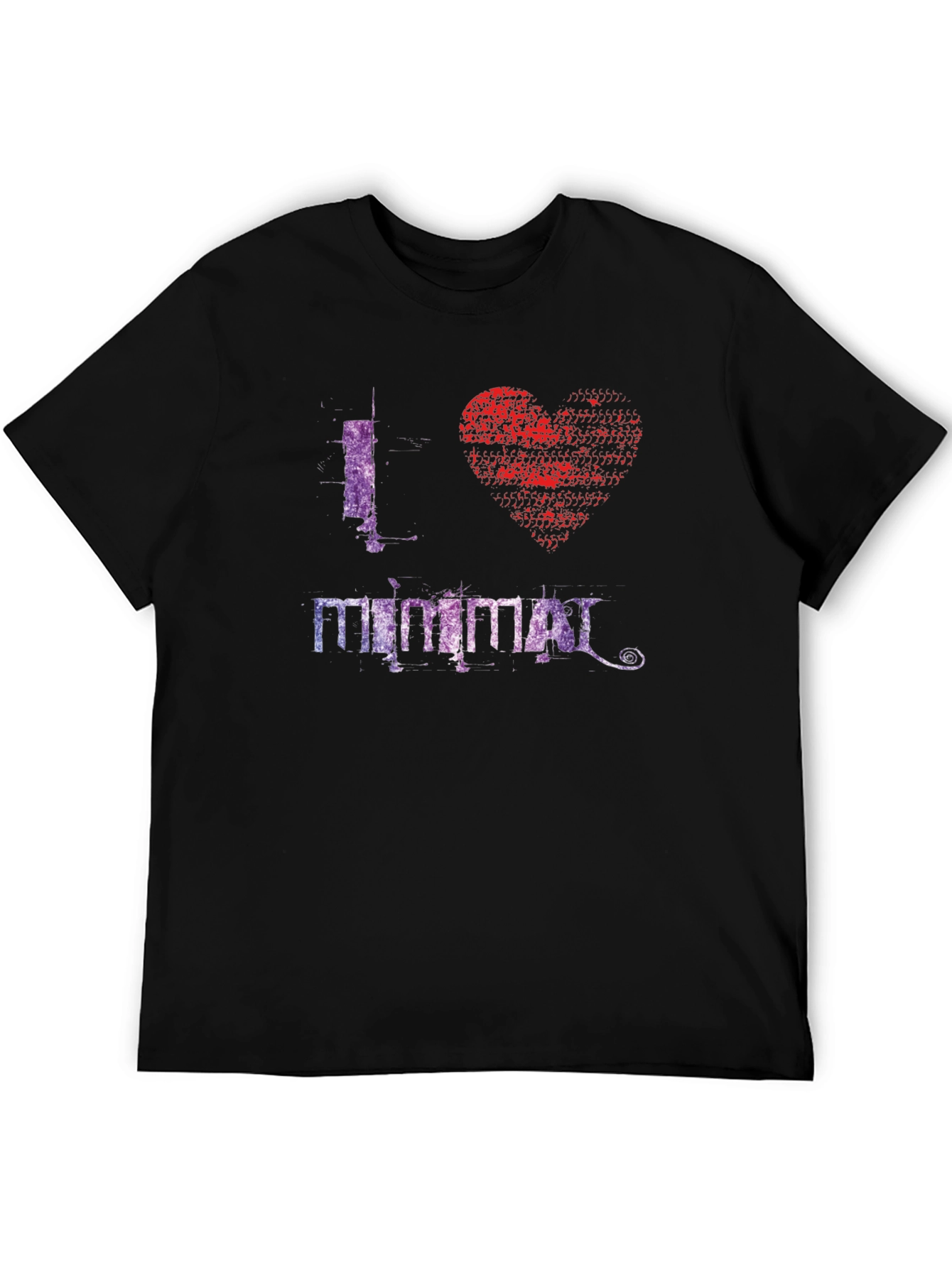I Heart Minimal Graphic T-Shirt - Stylish Mens Tee