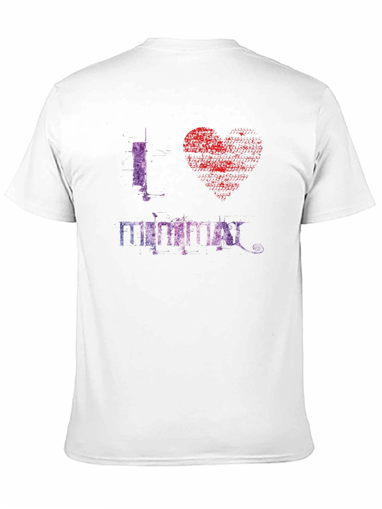 I Heart Minimal Graphic T-Shirt - Stylish Mens Tee