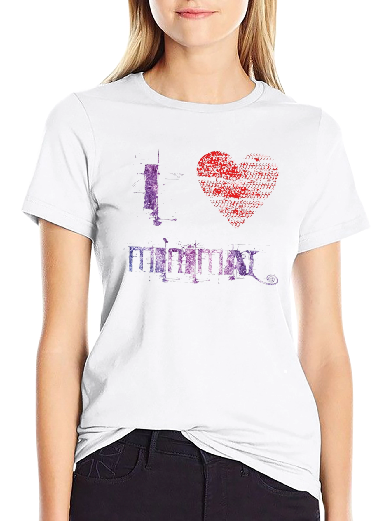 I Heart Minimal Graphic T-Shirt - Stylish Mens Tee
