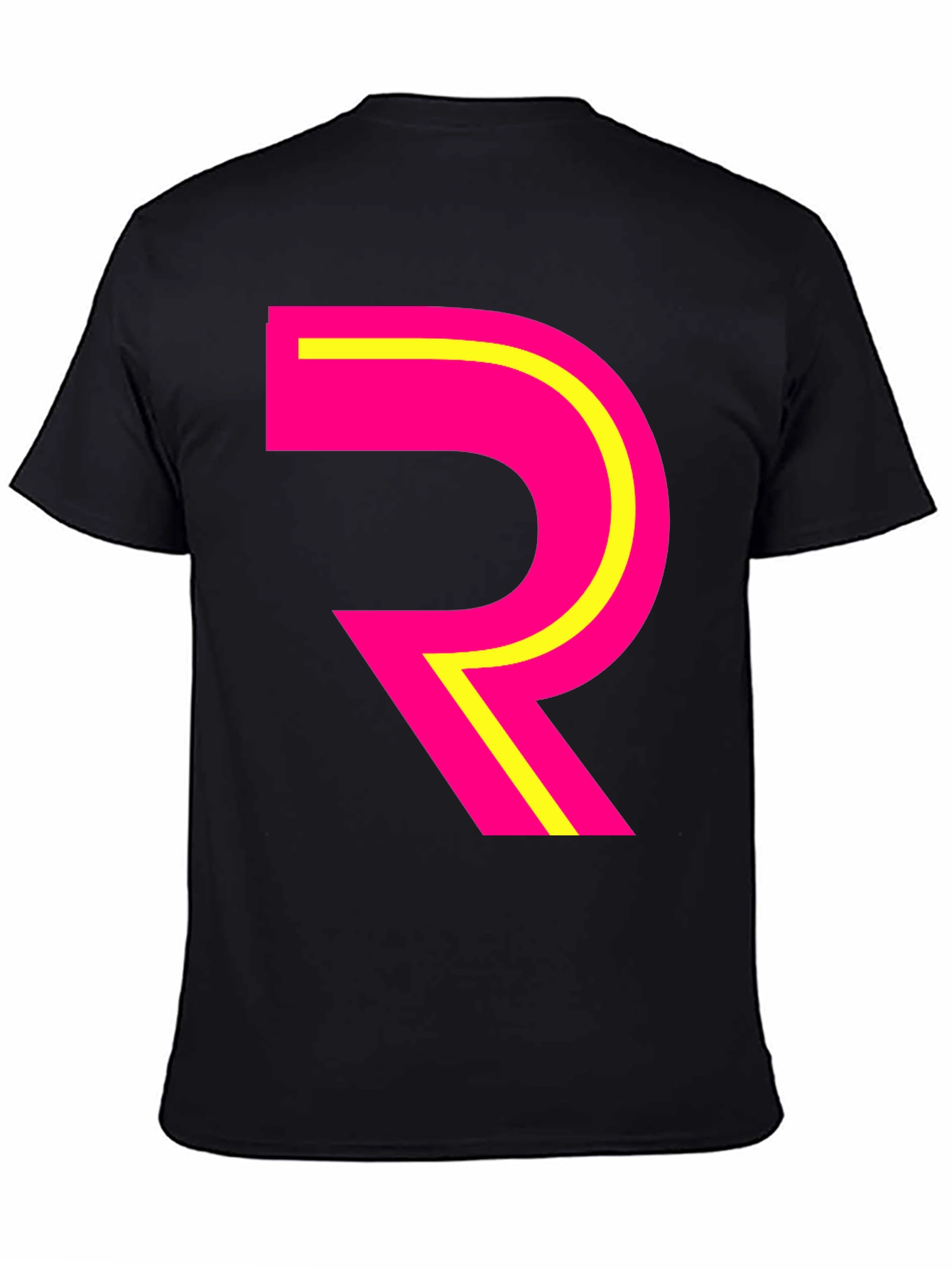 Bold R Graphic Black T-Shirt