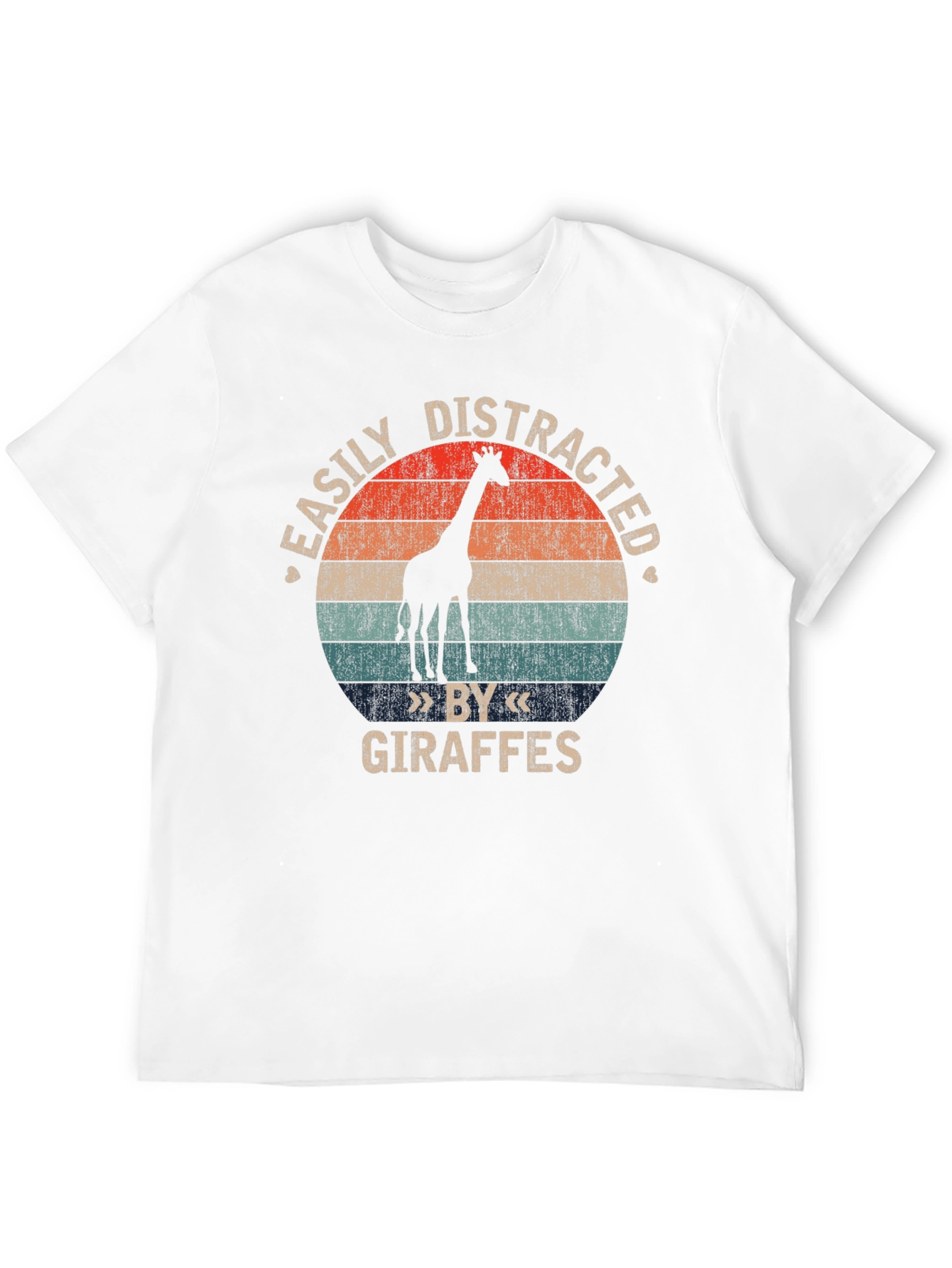 Easily Distracted By Giraffes Graphic T-Shirt