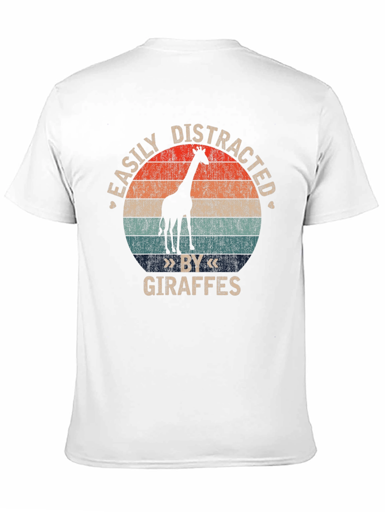 Easily Distracted By Giraffes Graphic T-Shirt