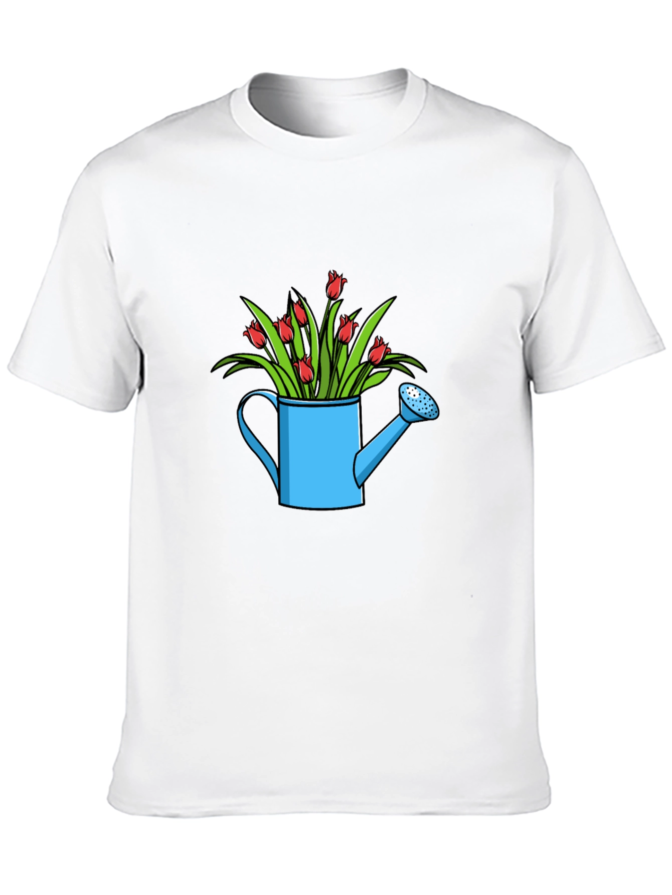 Watering Can with Flowers Graphic Tee
