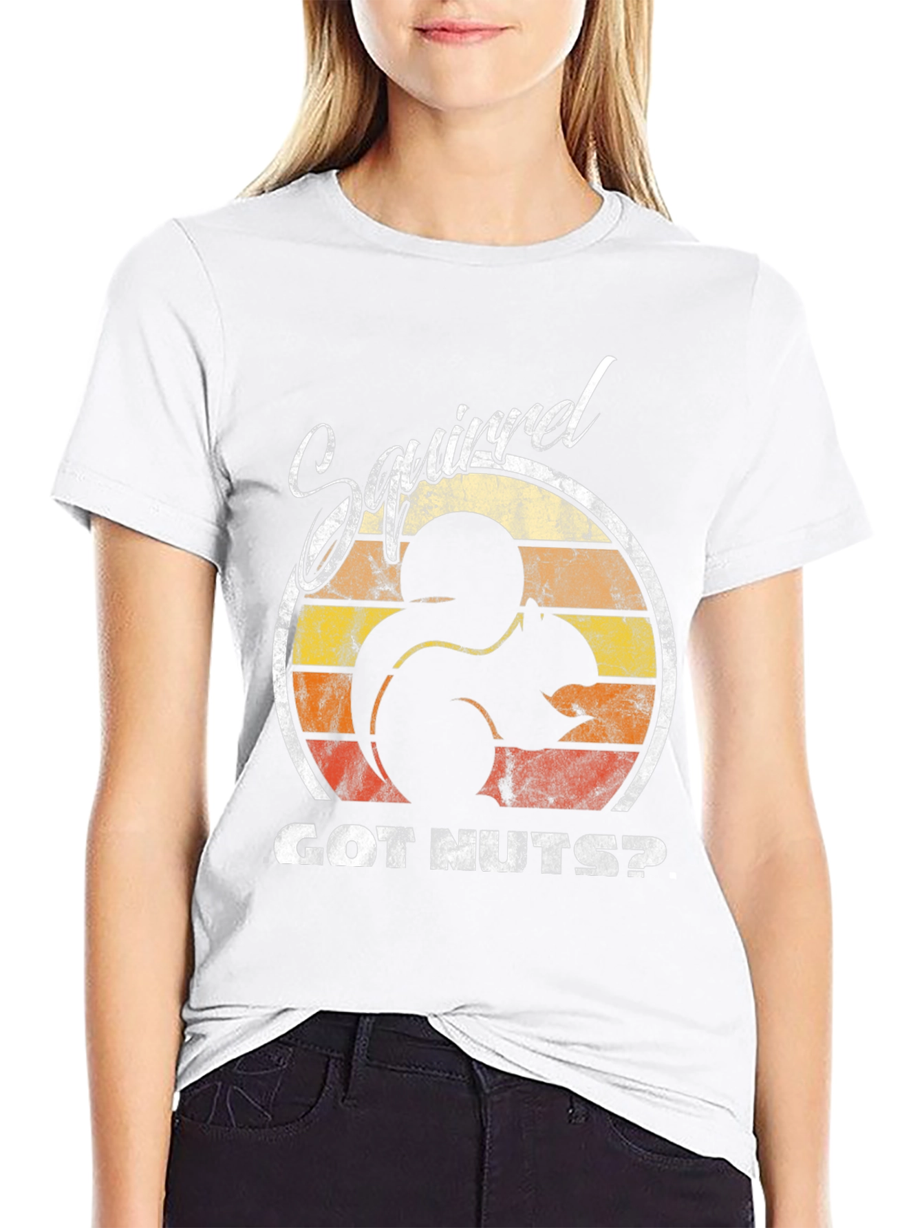 Squirrel GOT NUTS? Black T-Shirt