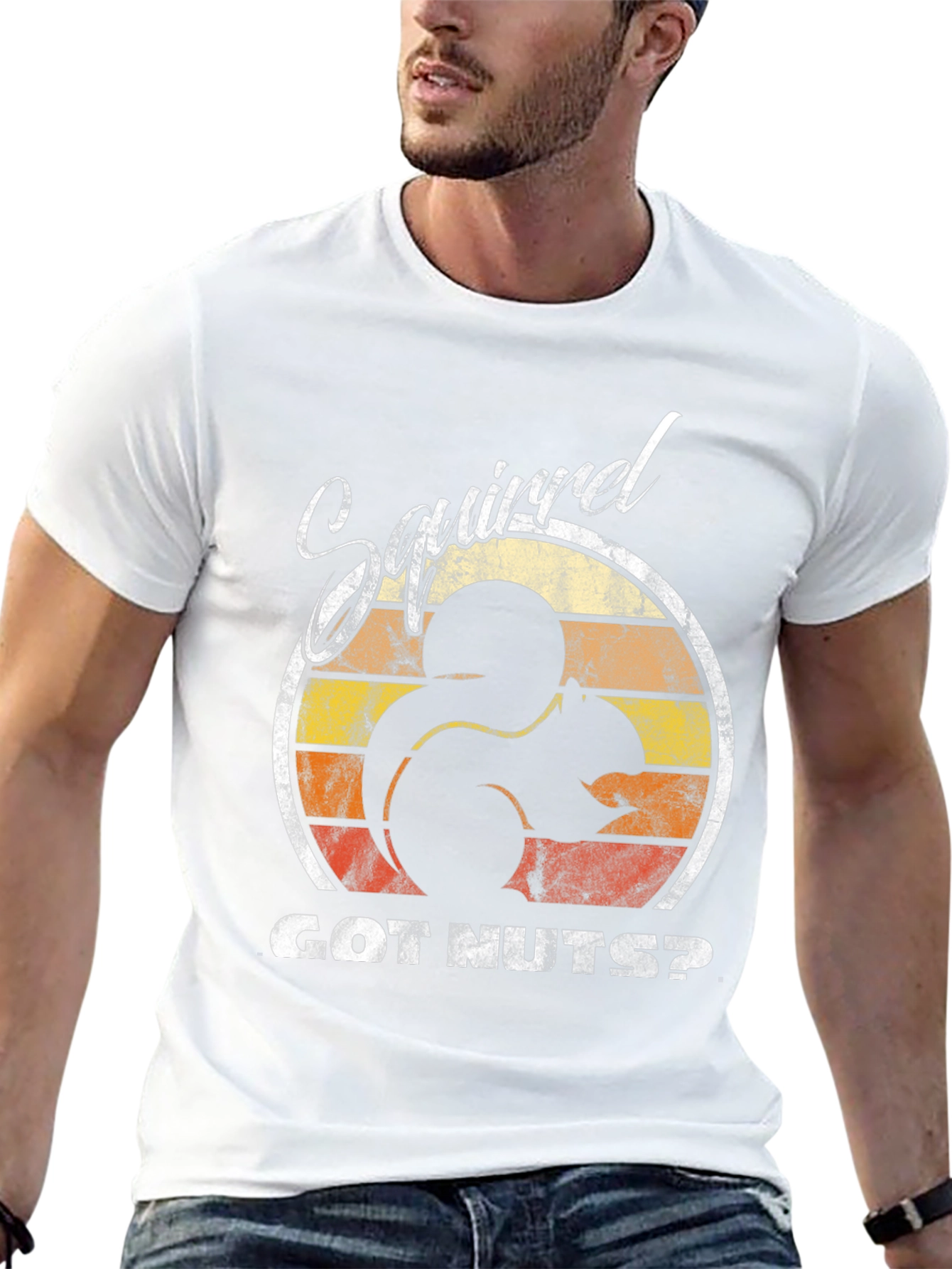 Squirrel GOT NUTS? Black T-Shirt