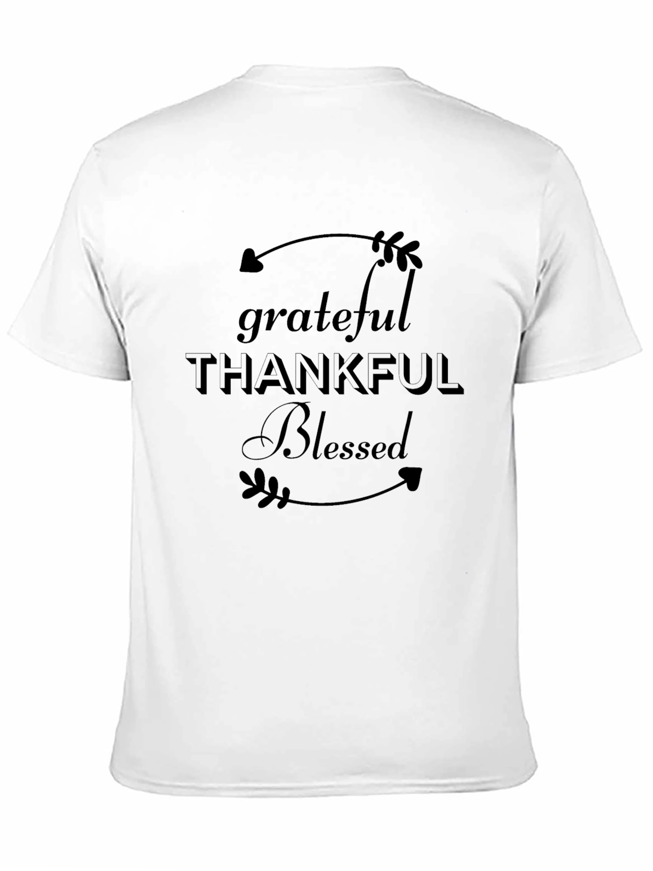Grateful Thankful Blessed Graphic T-Shirt