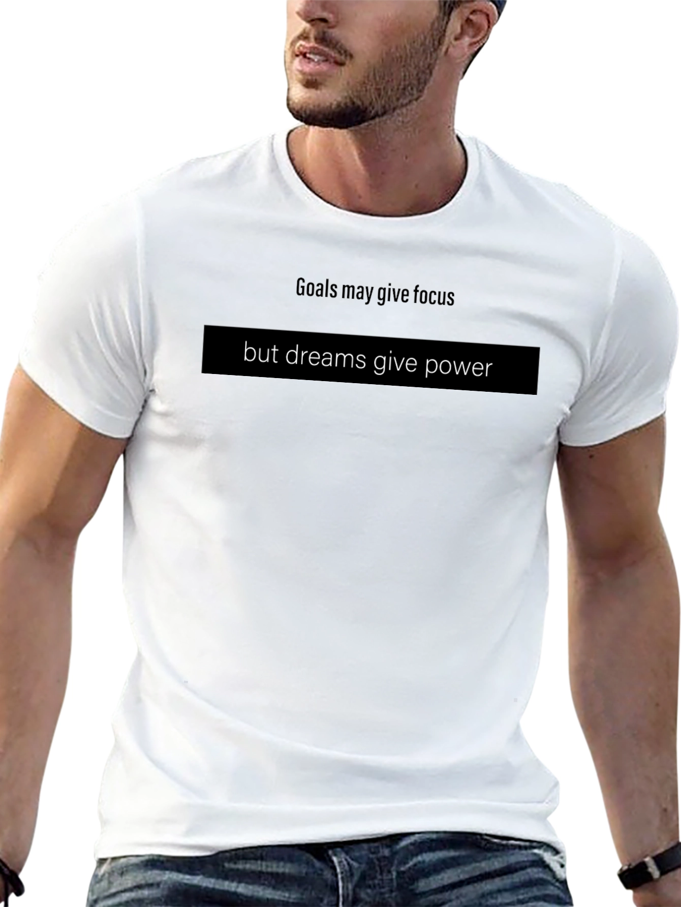 Goals & Dreams Graphic T-Shirt - Motivational Tee