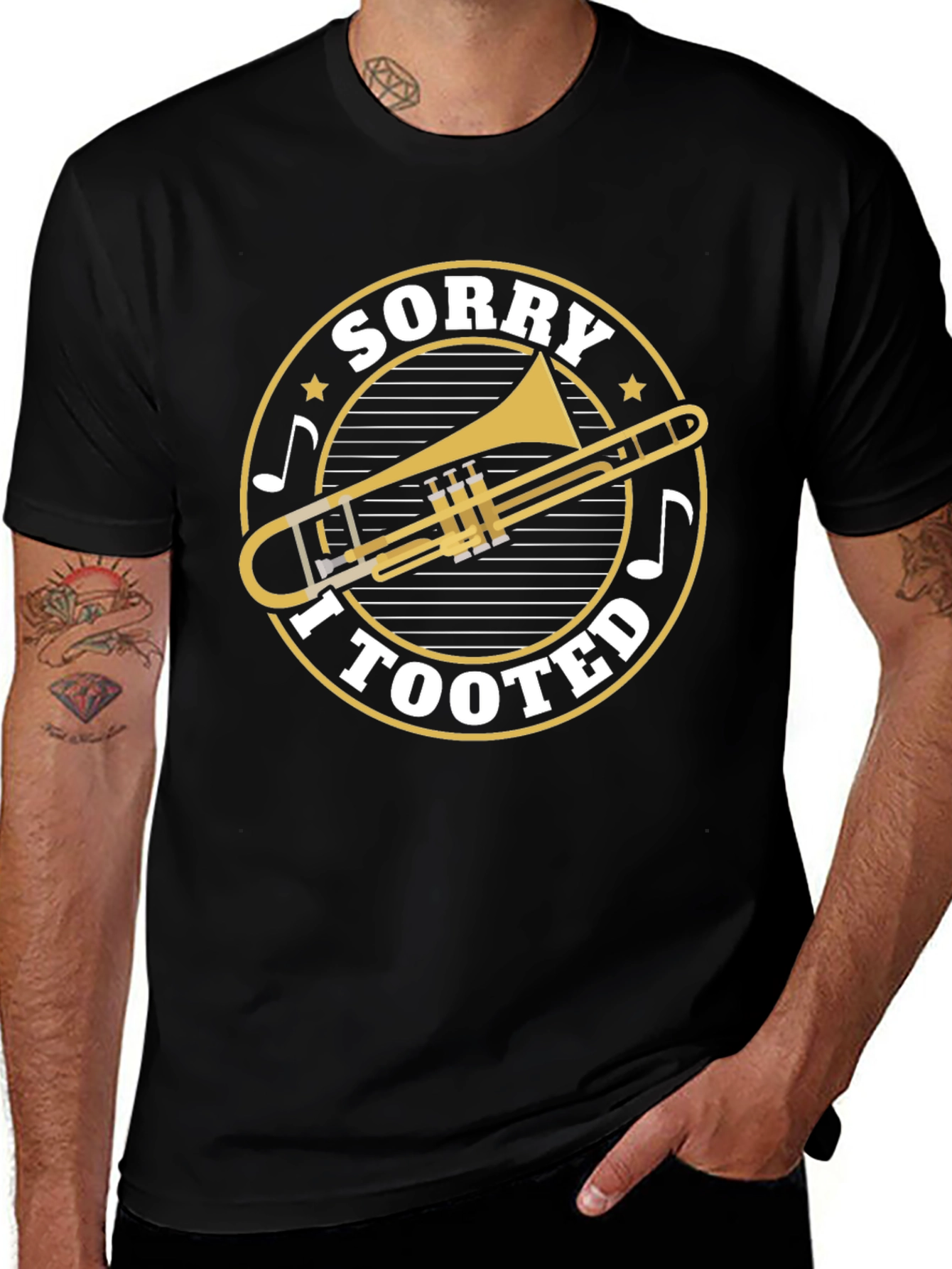 Sorry I Tooted Trombone Graphic Tee