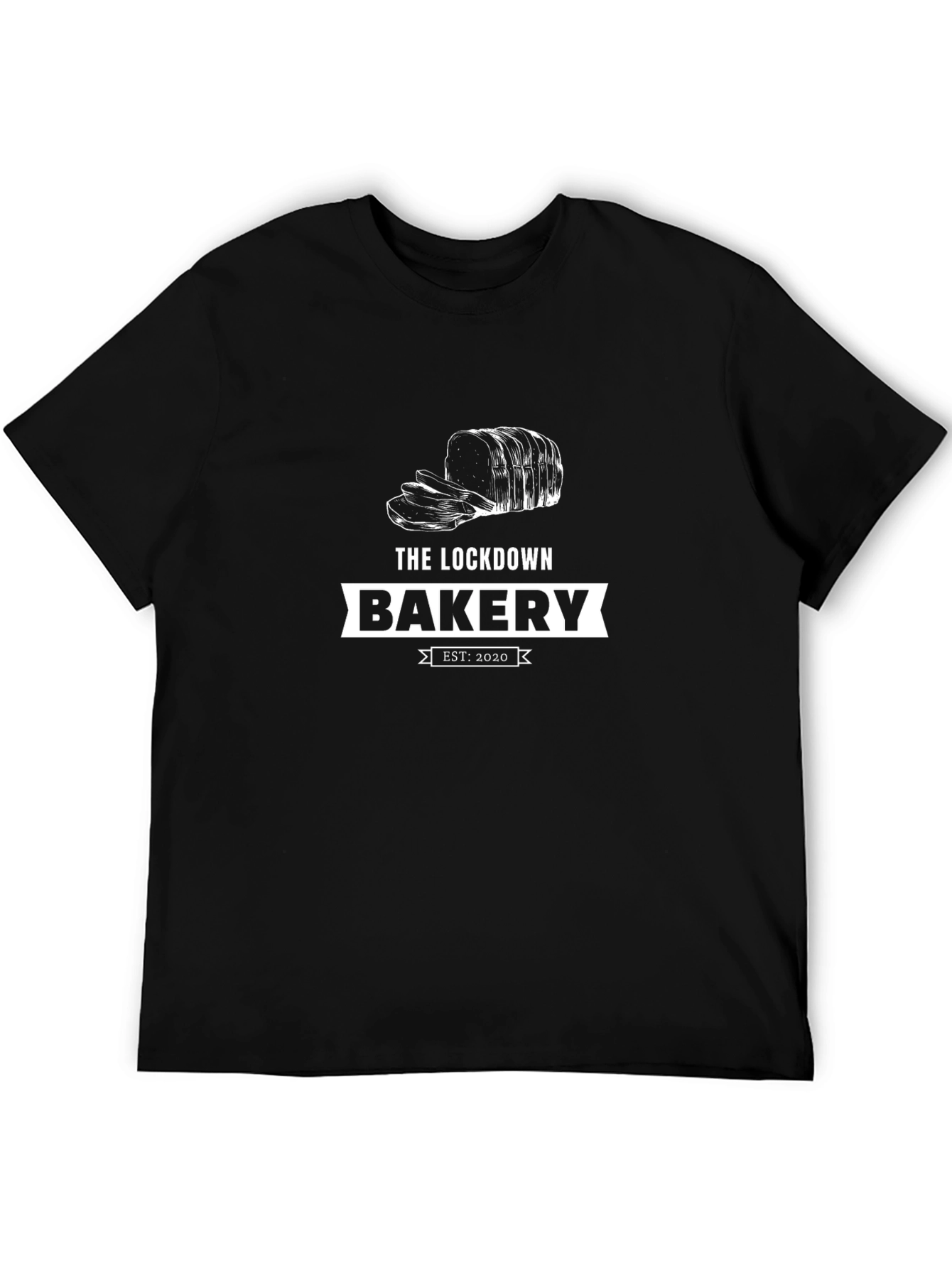 The Lockdown Bakery Black T-Shirt Est. 2020