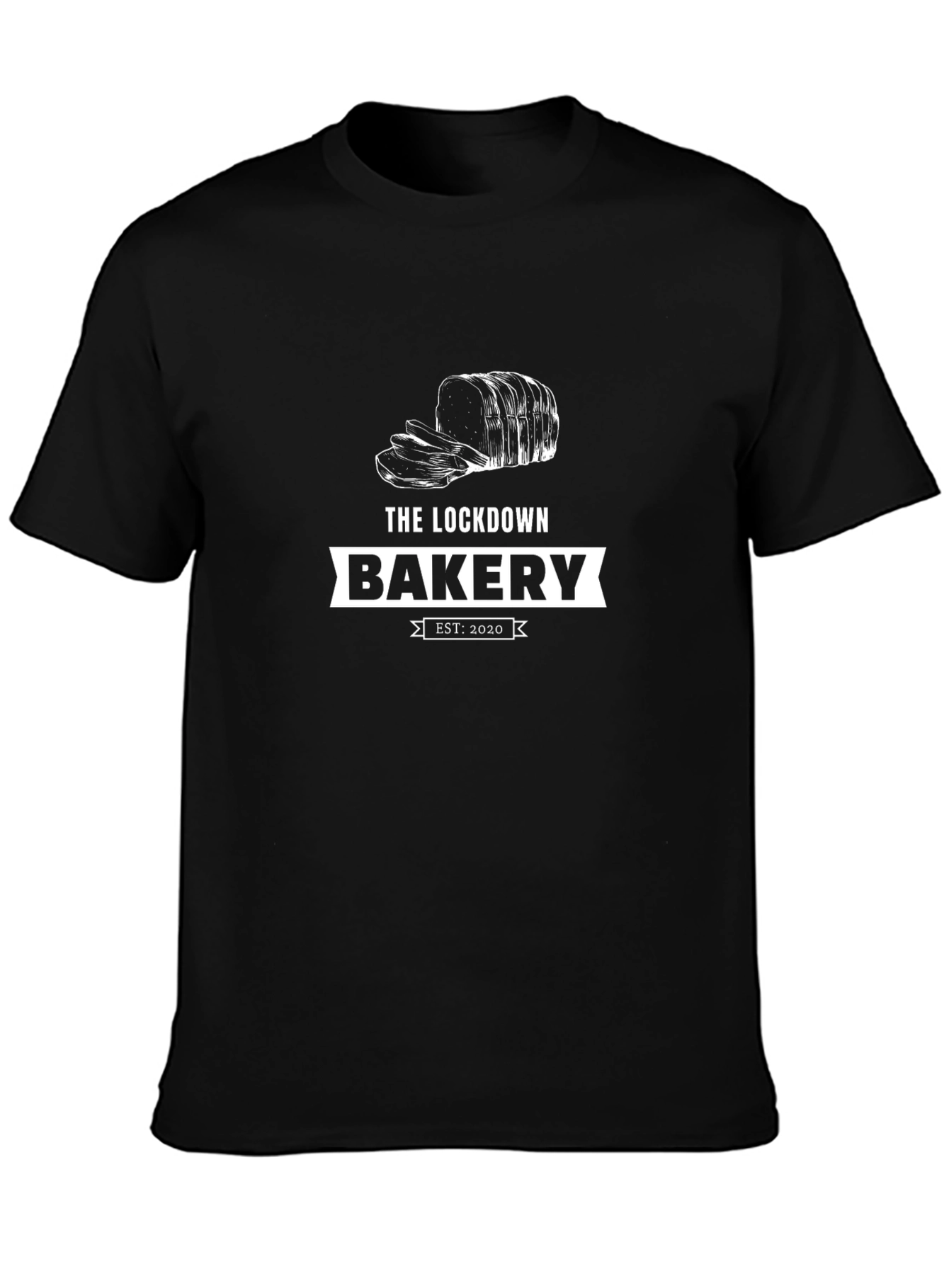 The Lockdown Bakery Black T-Shirt Est. 2020