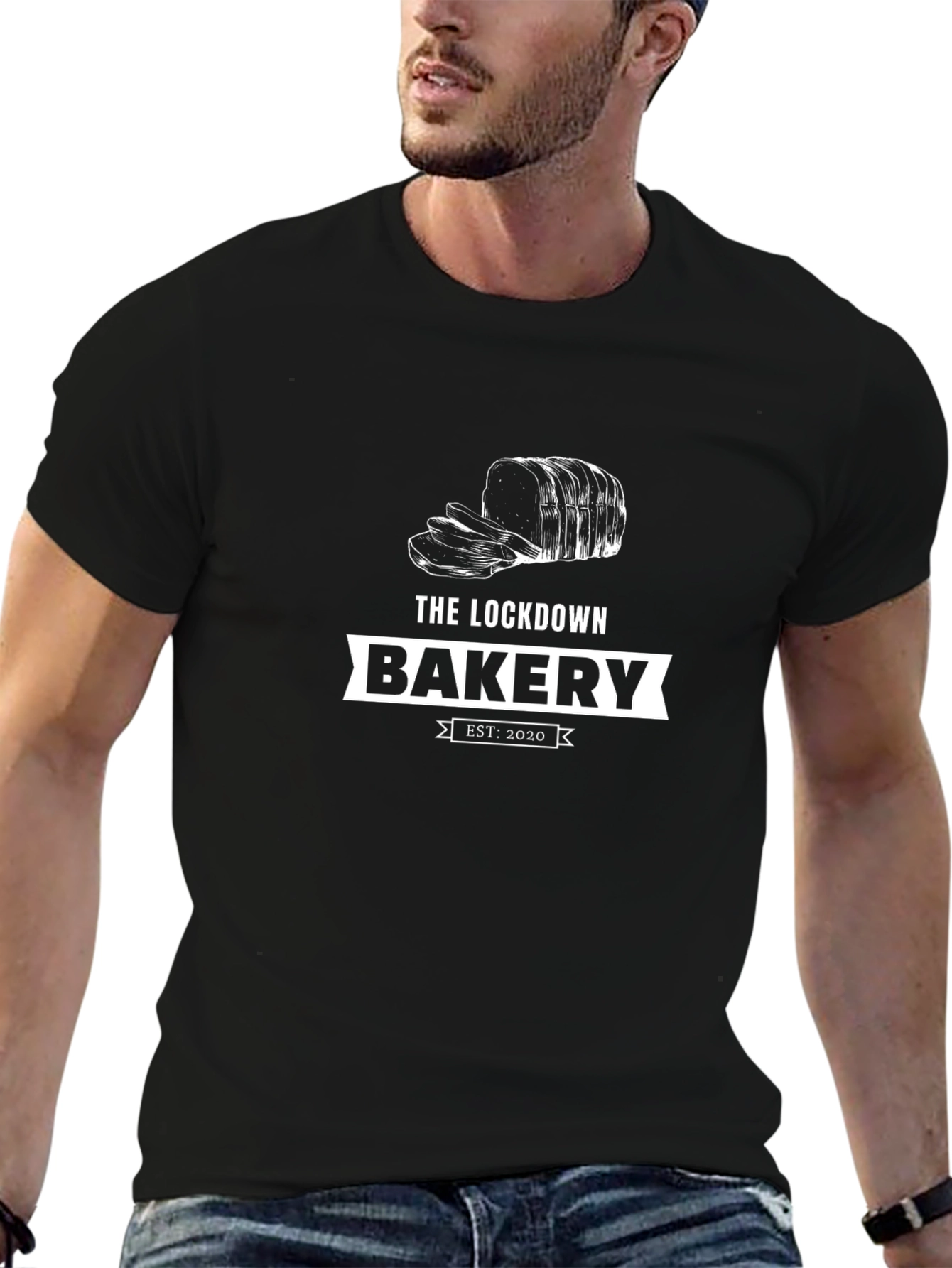 The Lockdown Bakery Black T-Shirt Est. 2020
