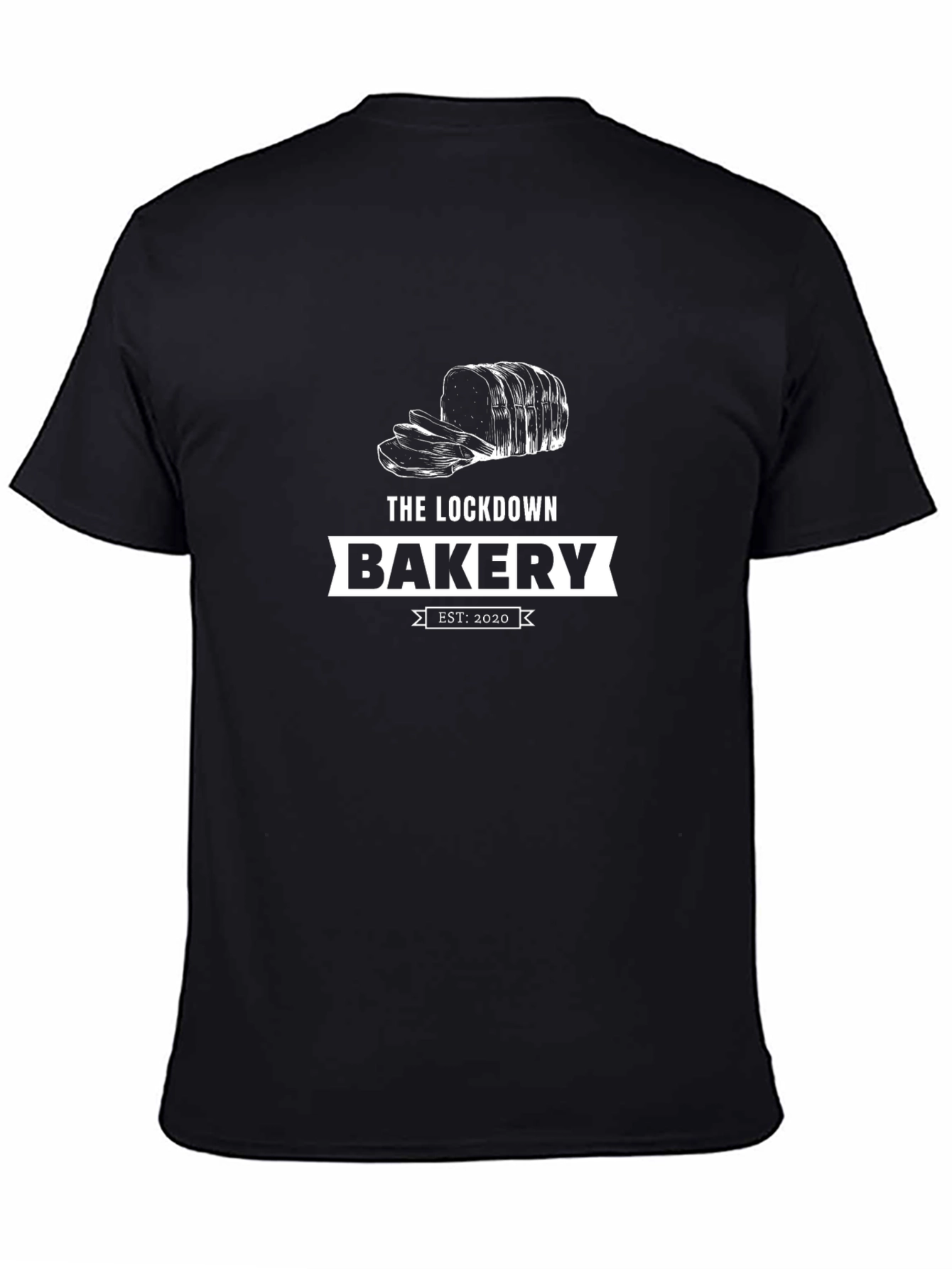 The Lockdown Bakery Black T-Shirt Est. 2020