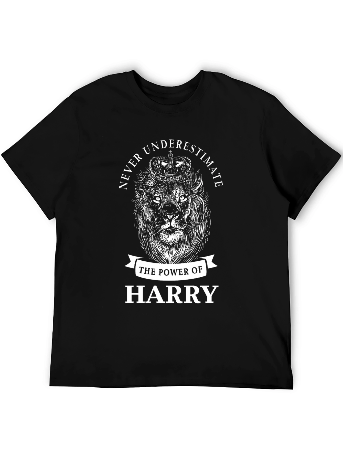 Lion Crown Graphic T-Shirt - Never Underestimate Harry