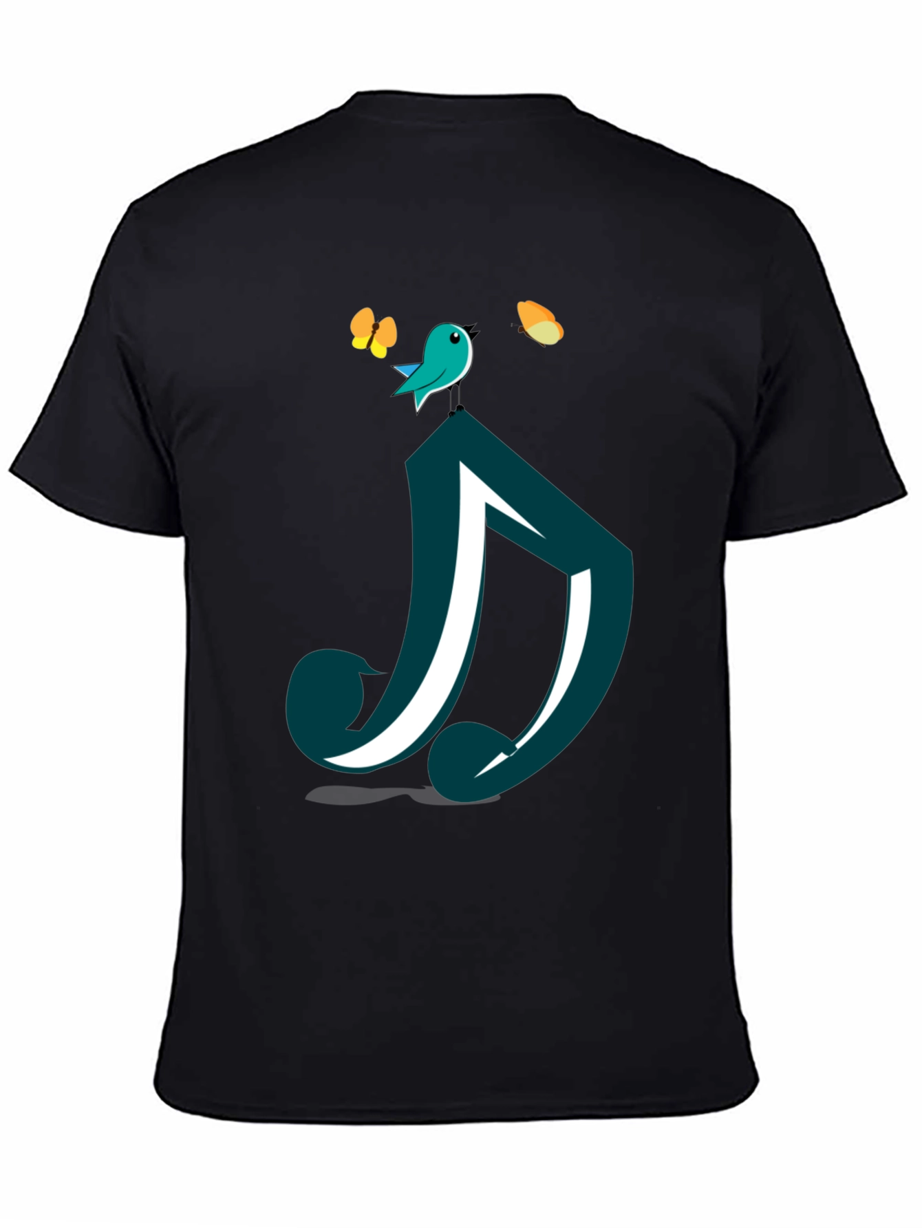 Bird on Note Graphic T-Shirt