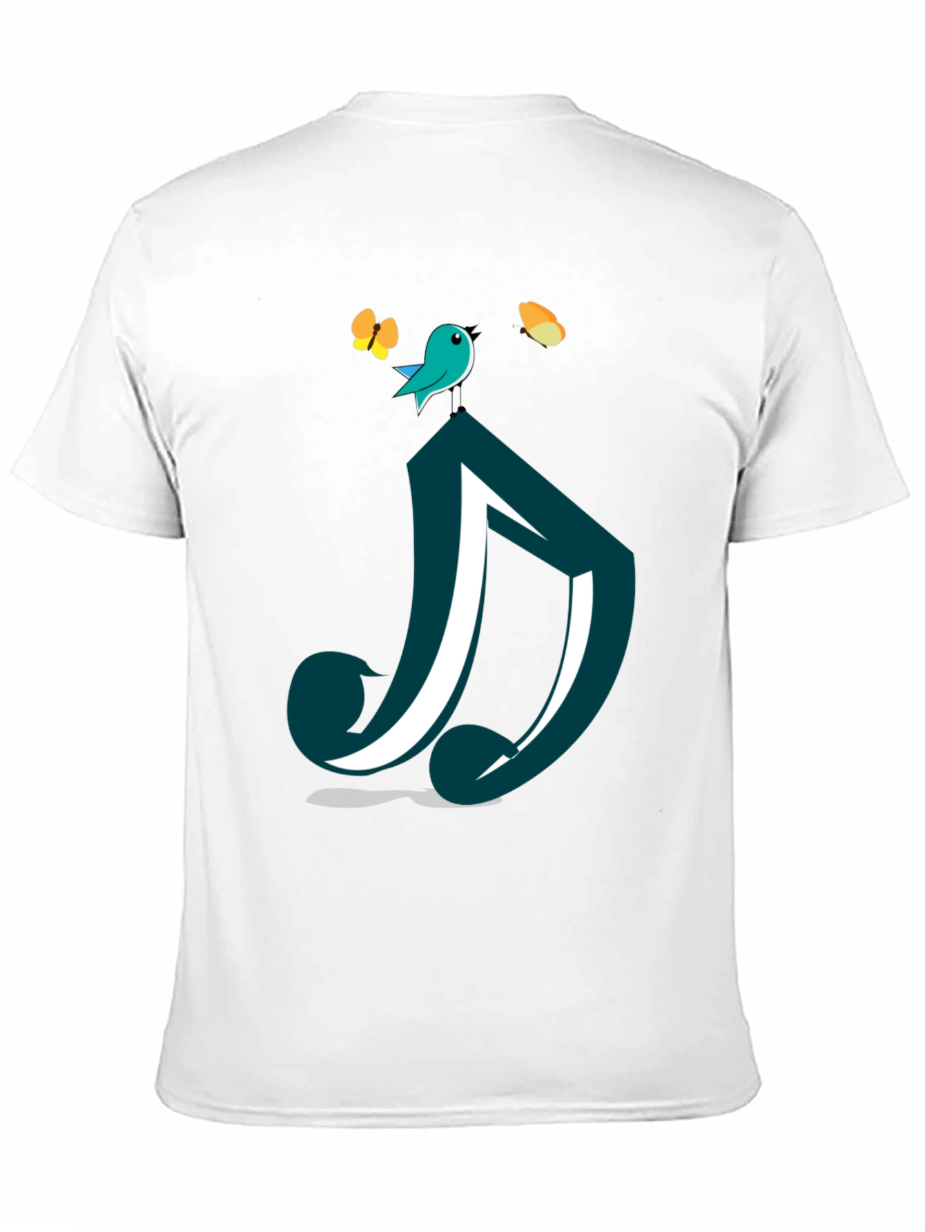 Bird on Note Graphic T-Shirt