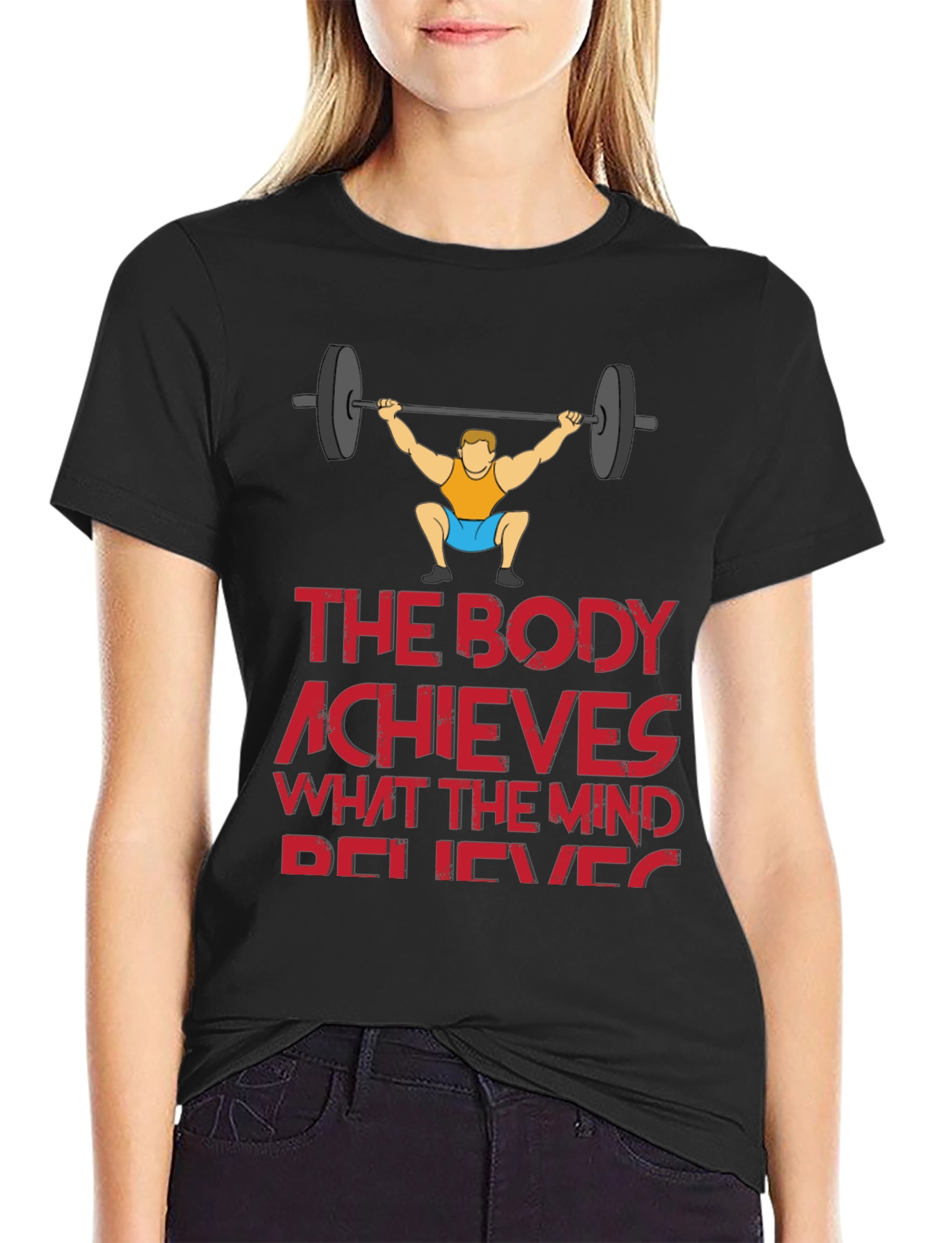 Workout Motivation T-Shirt - The Body Achieves
