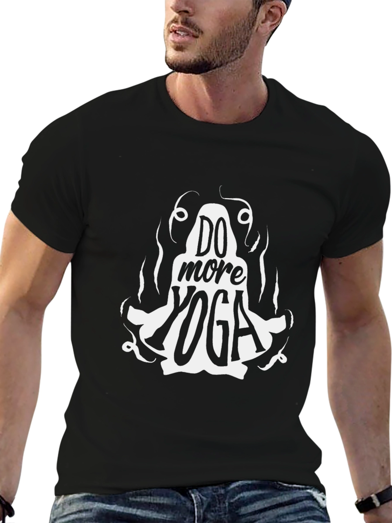 Do More Yoga Black Graphic Tee