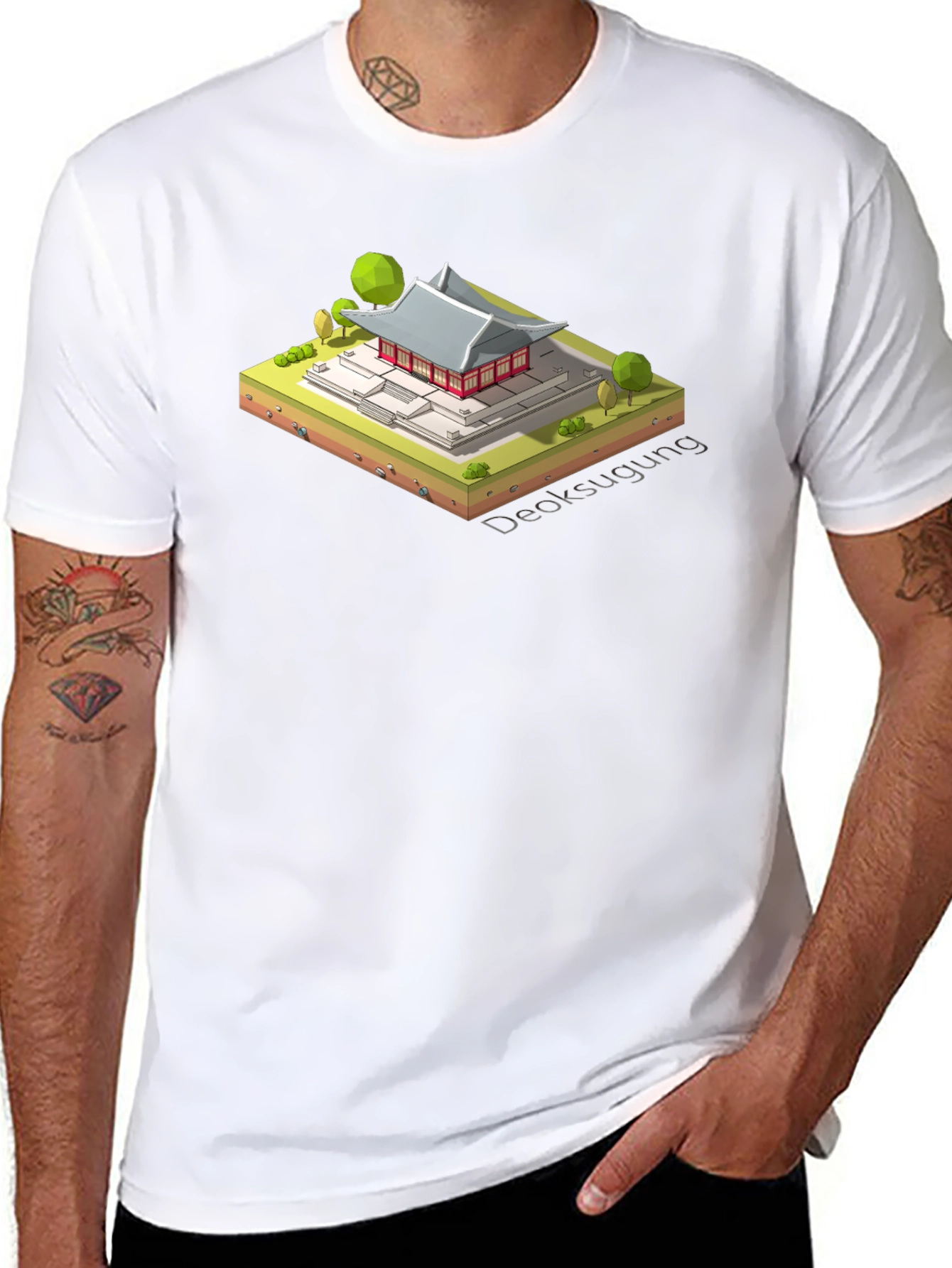 Deoksugung Palace Isometric T-Shirt