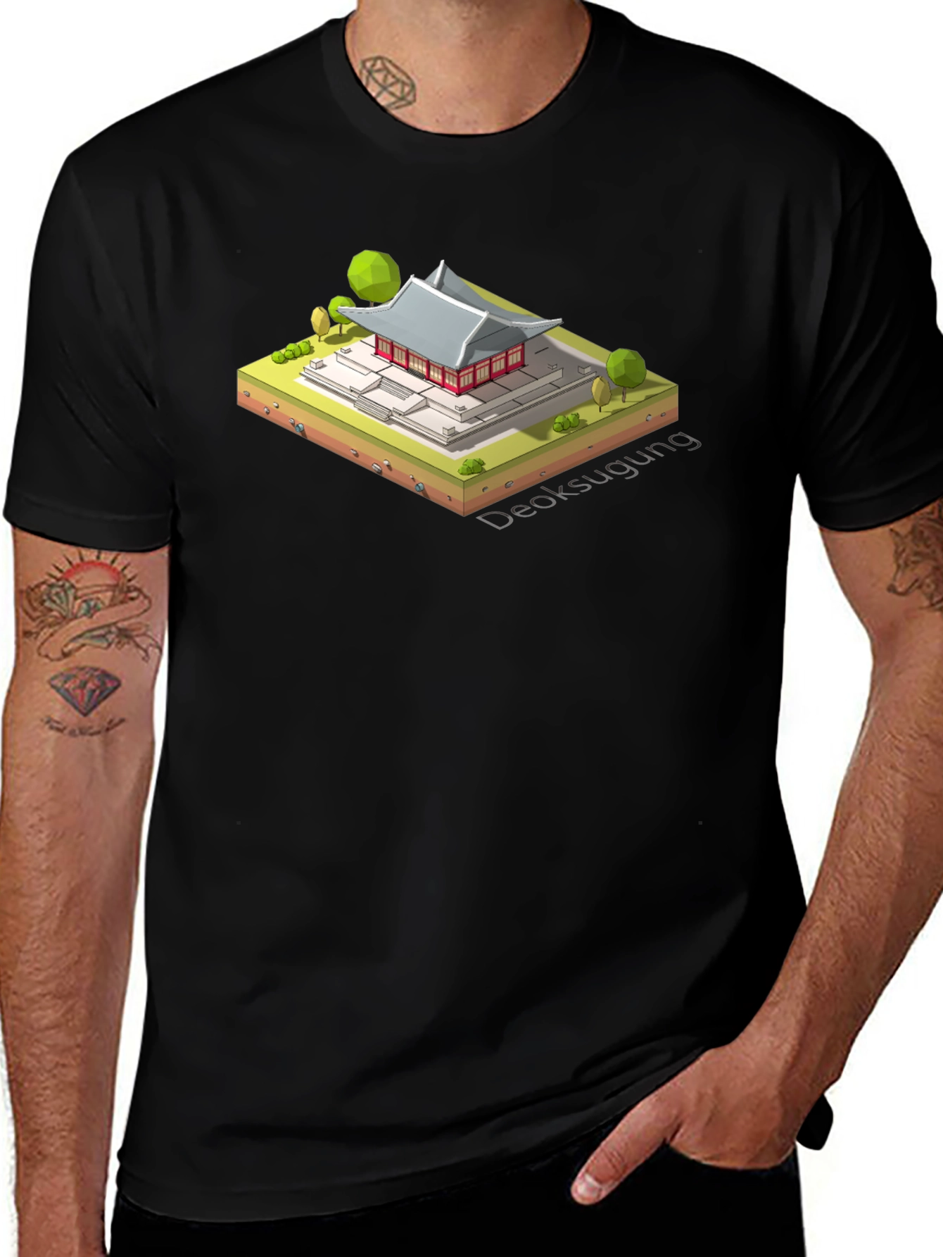 Deoksugung Palace Isometric T-Shirt