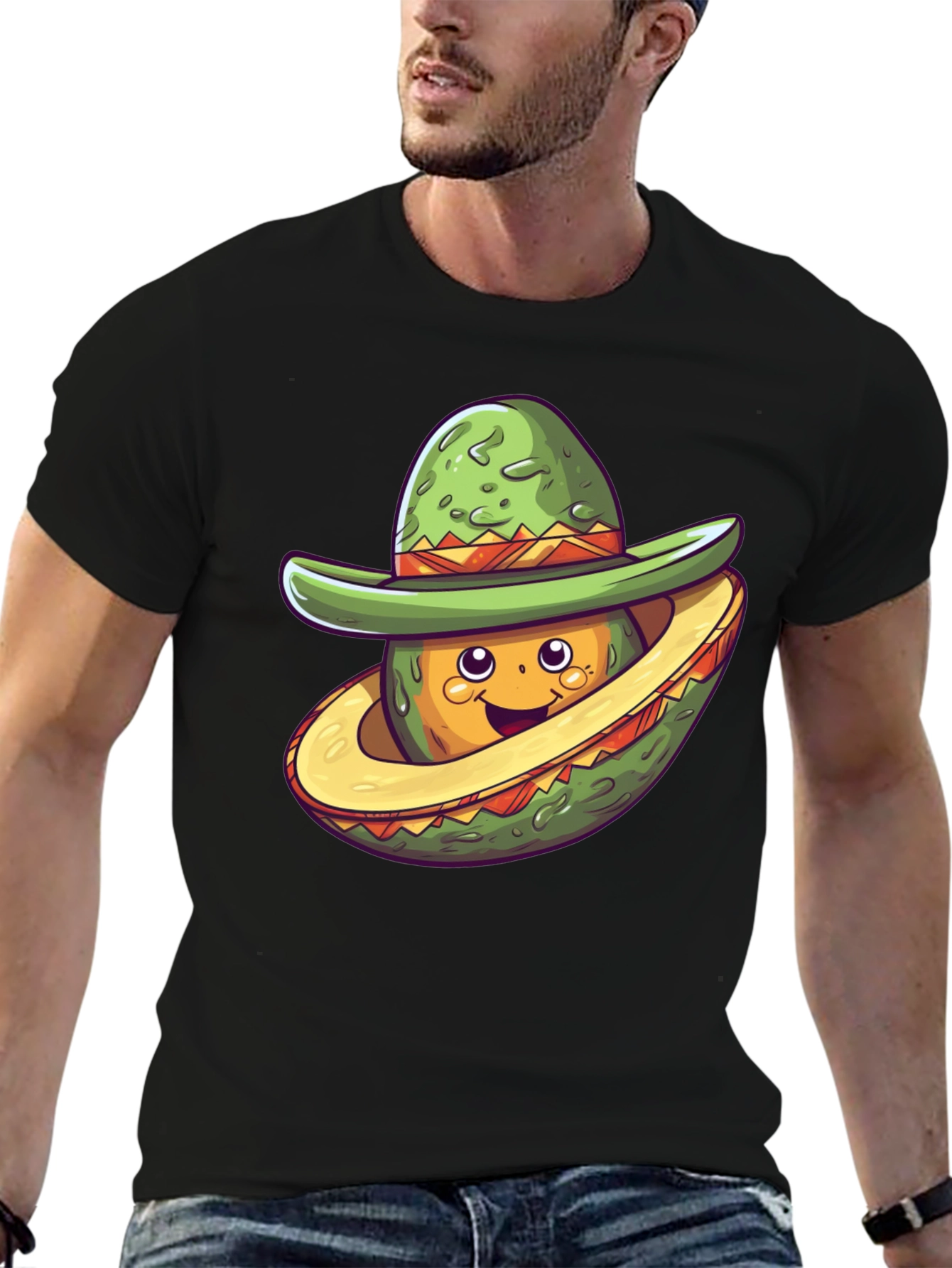 Avocado Sombrero T-Shirt - Fun Graphic Tee