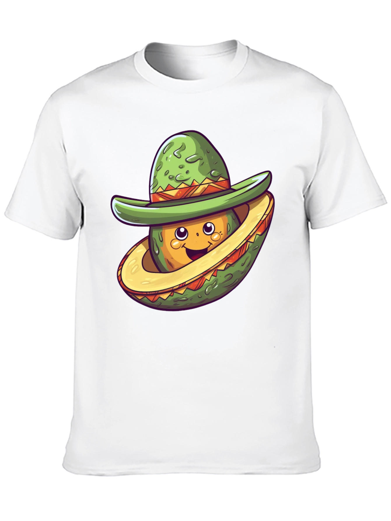 Avocado Sombrero T-Shirt - Fun Graphic Tee