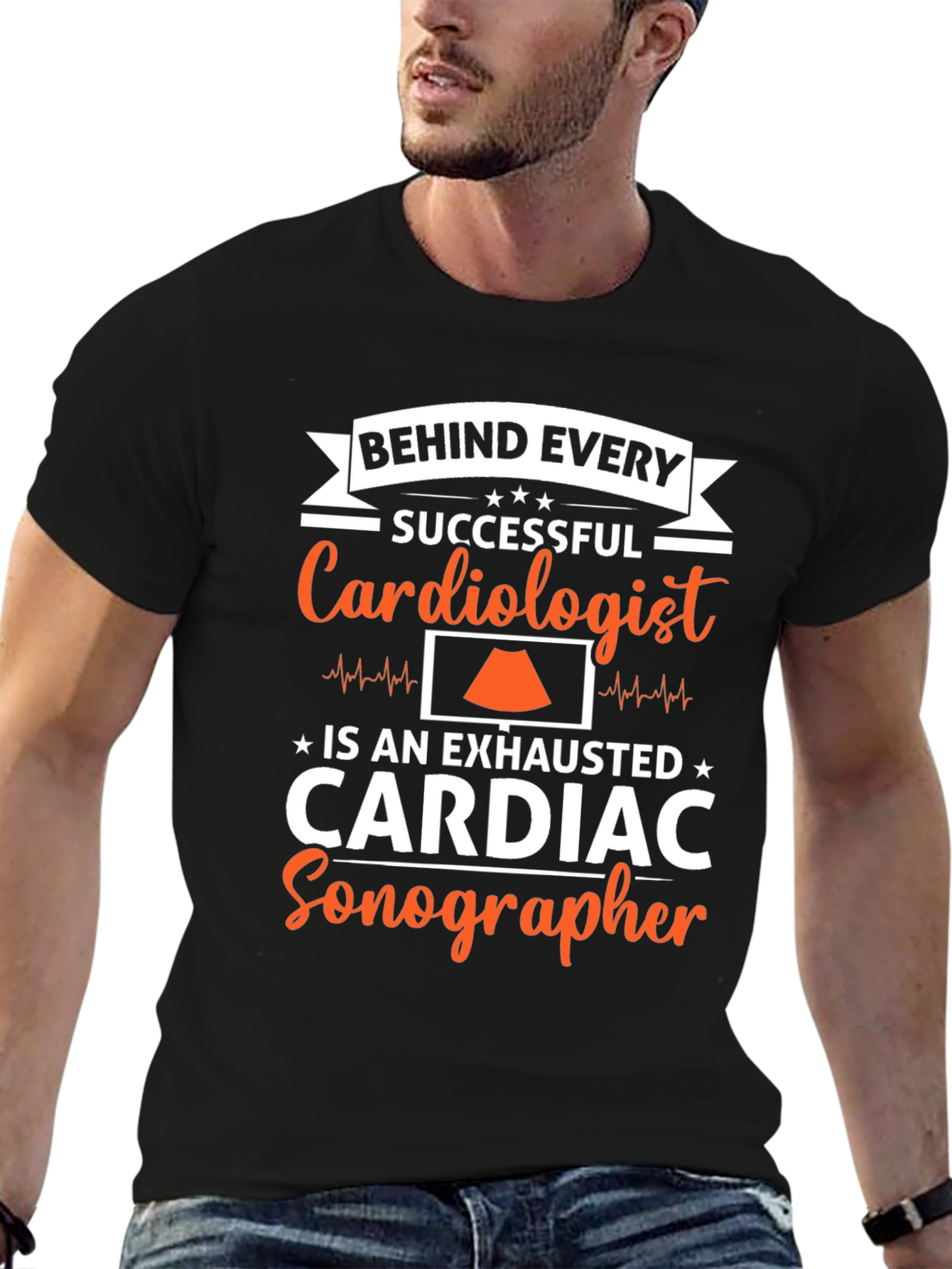 Exhausted Cardiac Sonographer T-Shirt