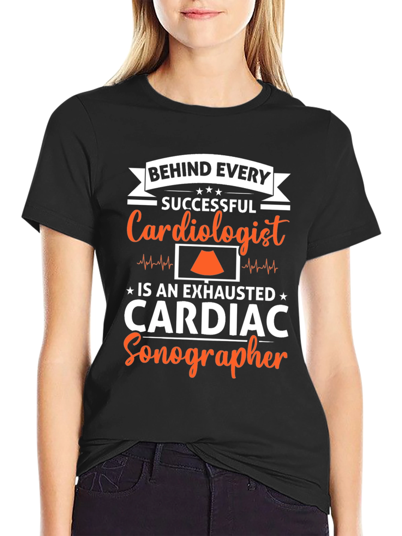 Exhausted Cardiac Sonographer T-Shirt