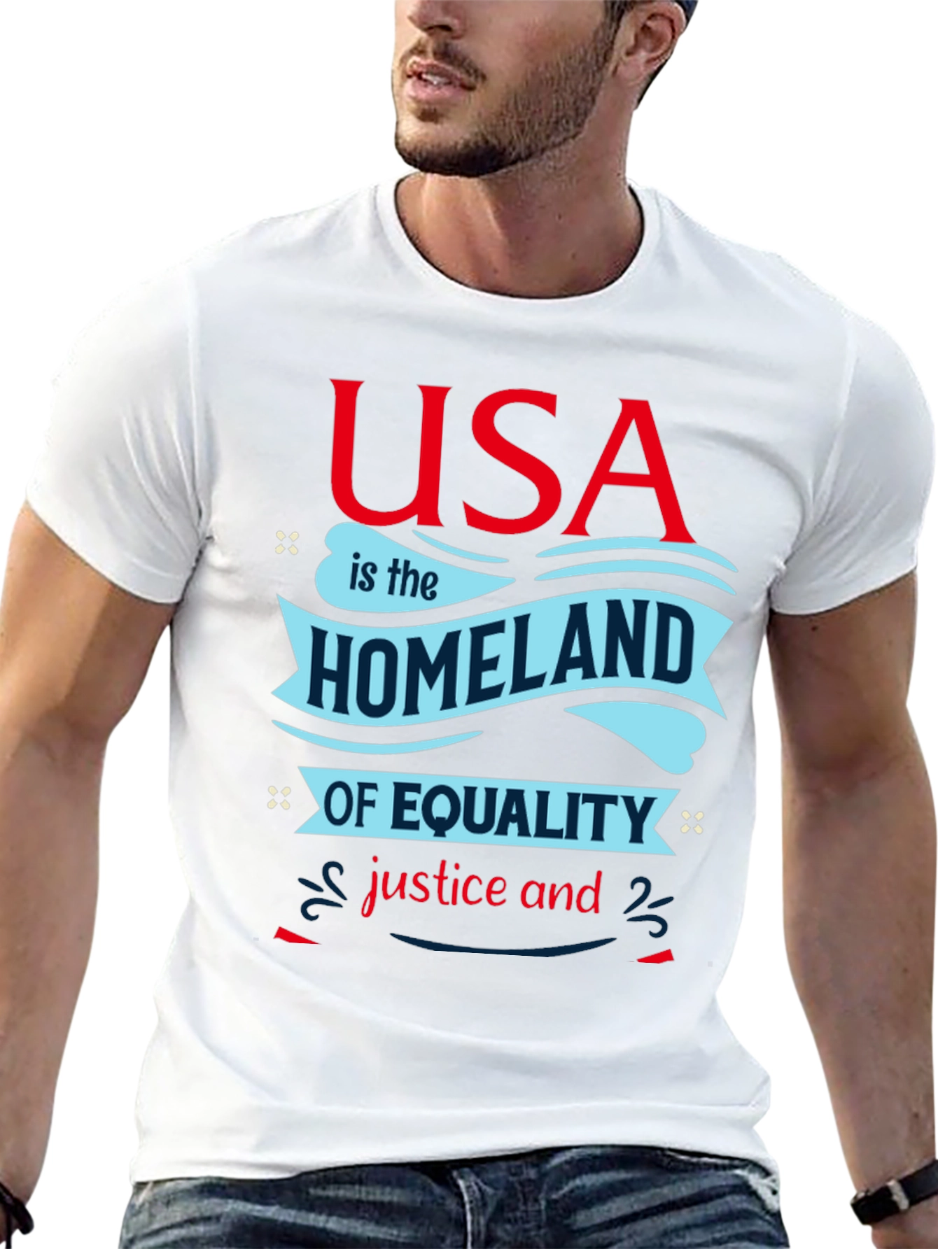 USA Equality T-Shirt - Patriotic Graphic Tee