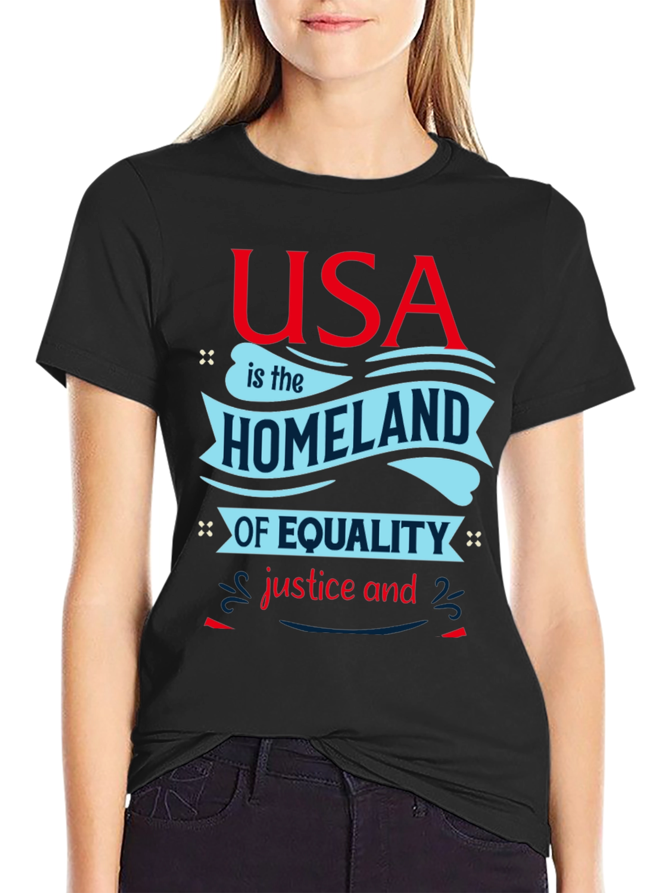 USA Equality T-Shirt - Patriotic Graphic Tee