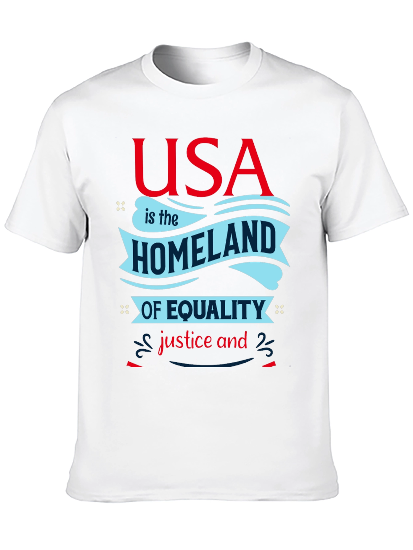 USA Equality T-Shirt - Patriotic Graphic Tee