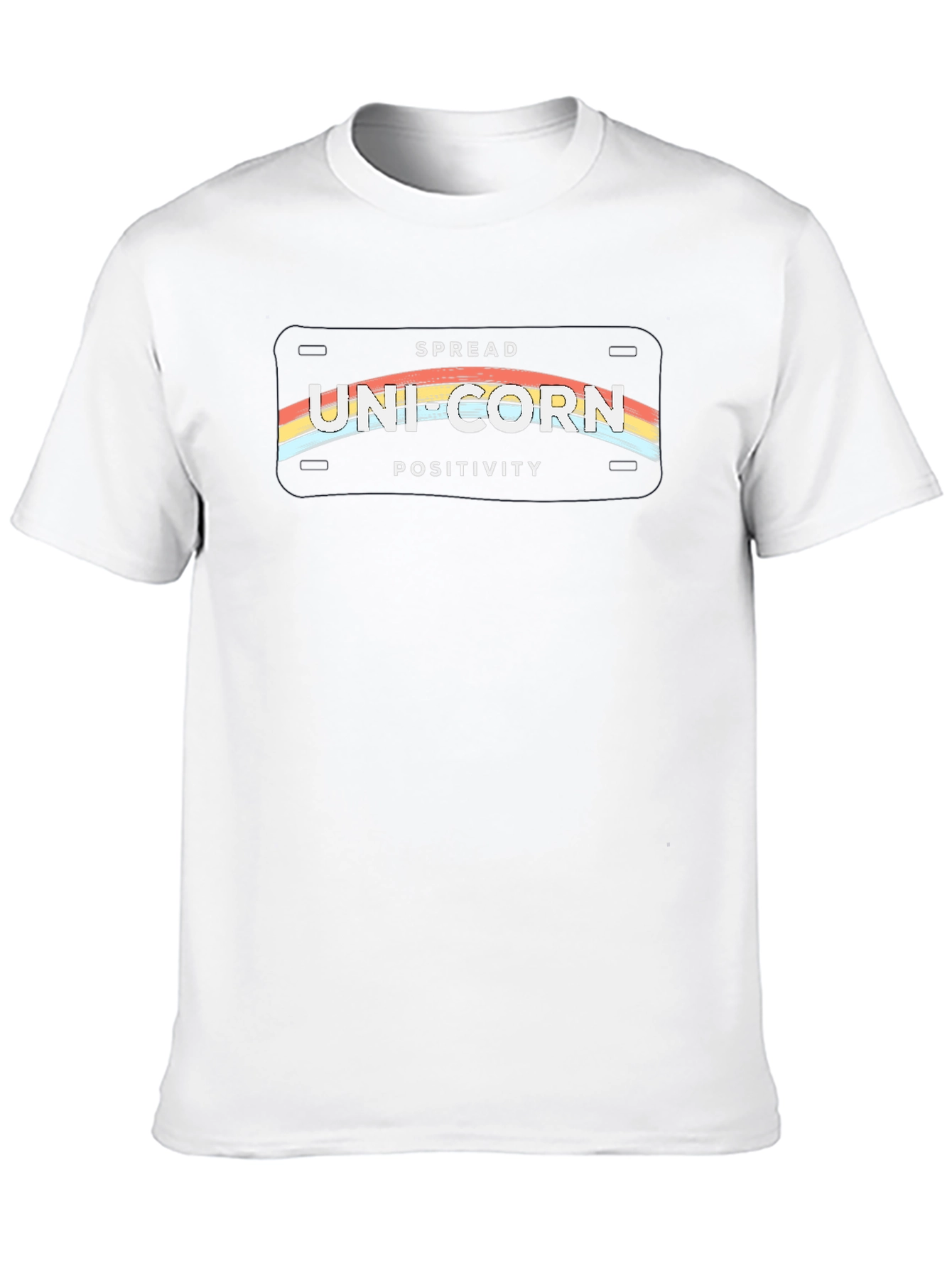 Unicorn Positivity Graphic T-Shirt