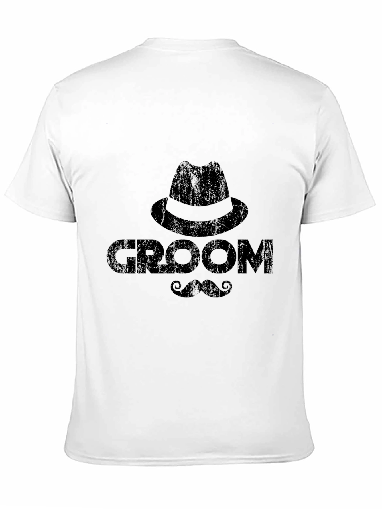 Groom T-Shirt - Hat & Mustache Graphic Tee